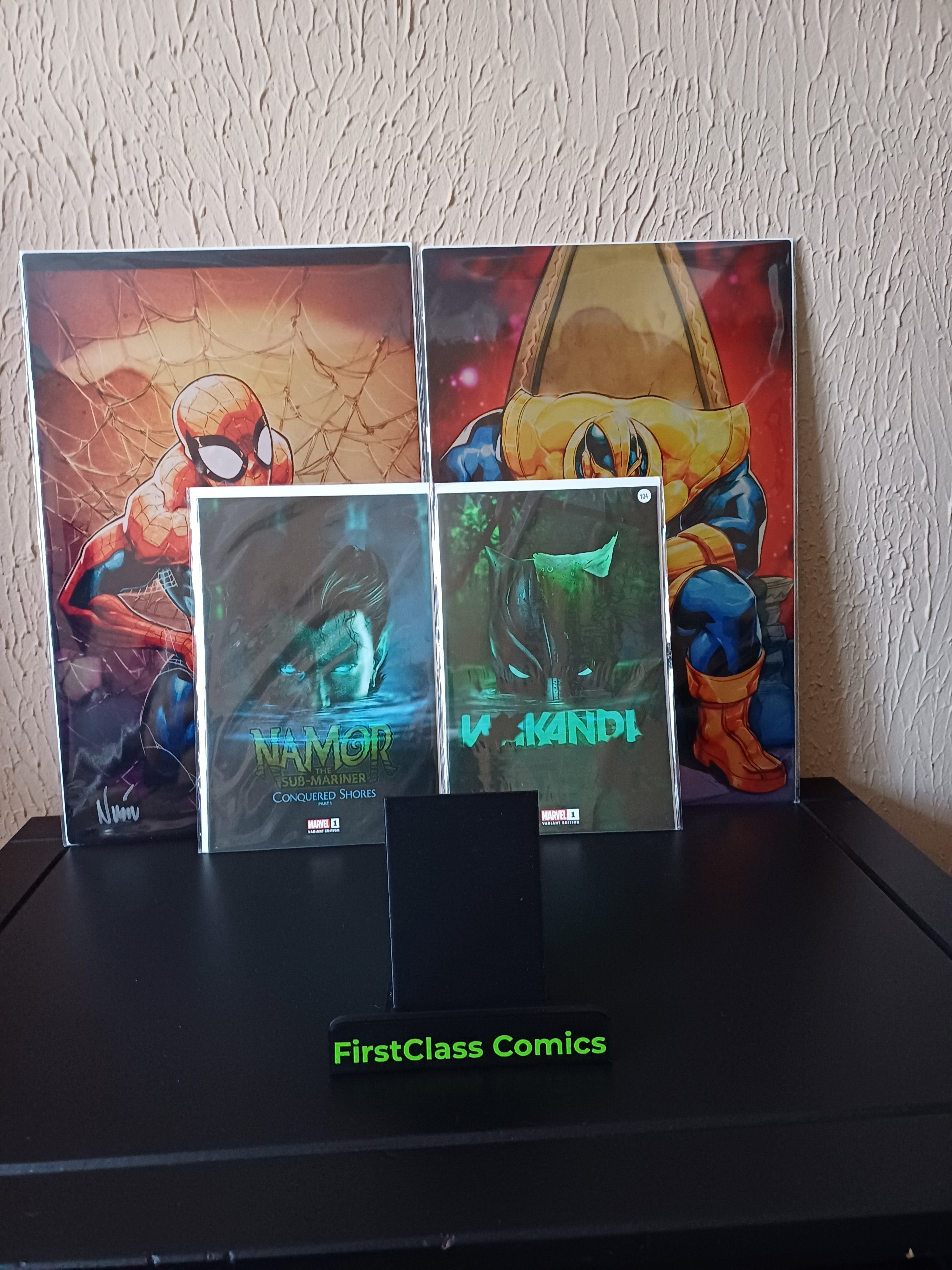 WAKANDI & Namor Conquered Shores #1 Boss Logic Whatnot Exclusive Trade  SET