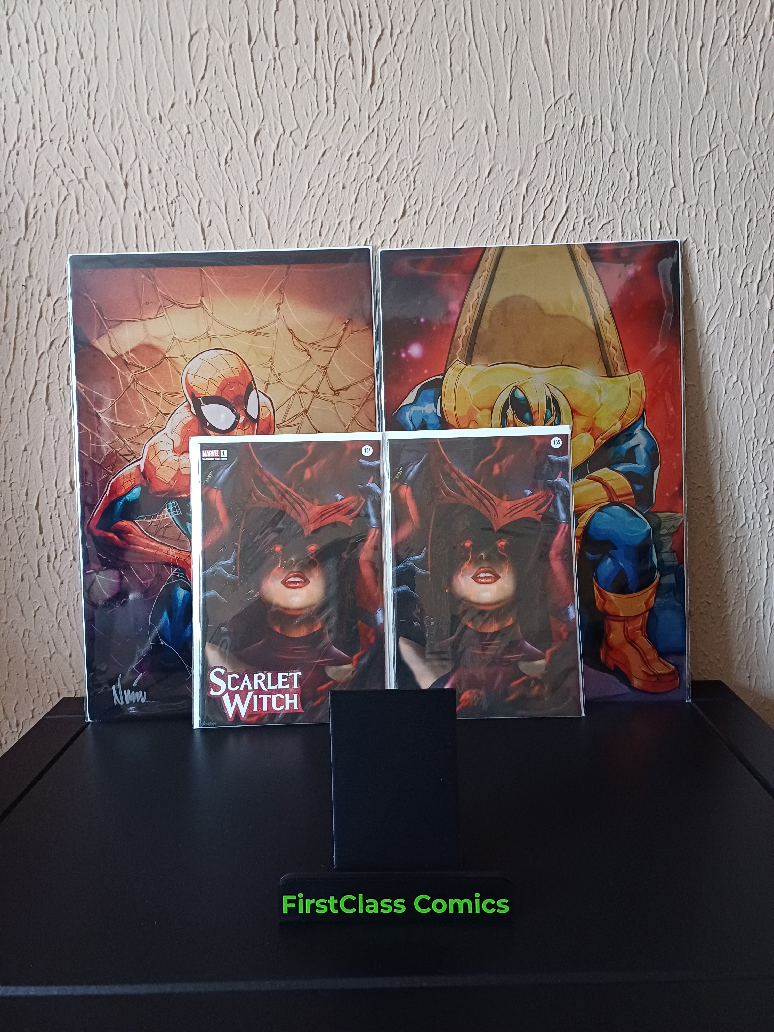 Scarlet Witch #1 Boss Logic Whatnot Exclusive Trade + Virgin