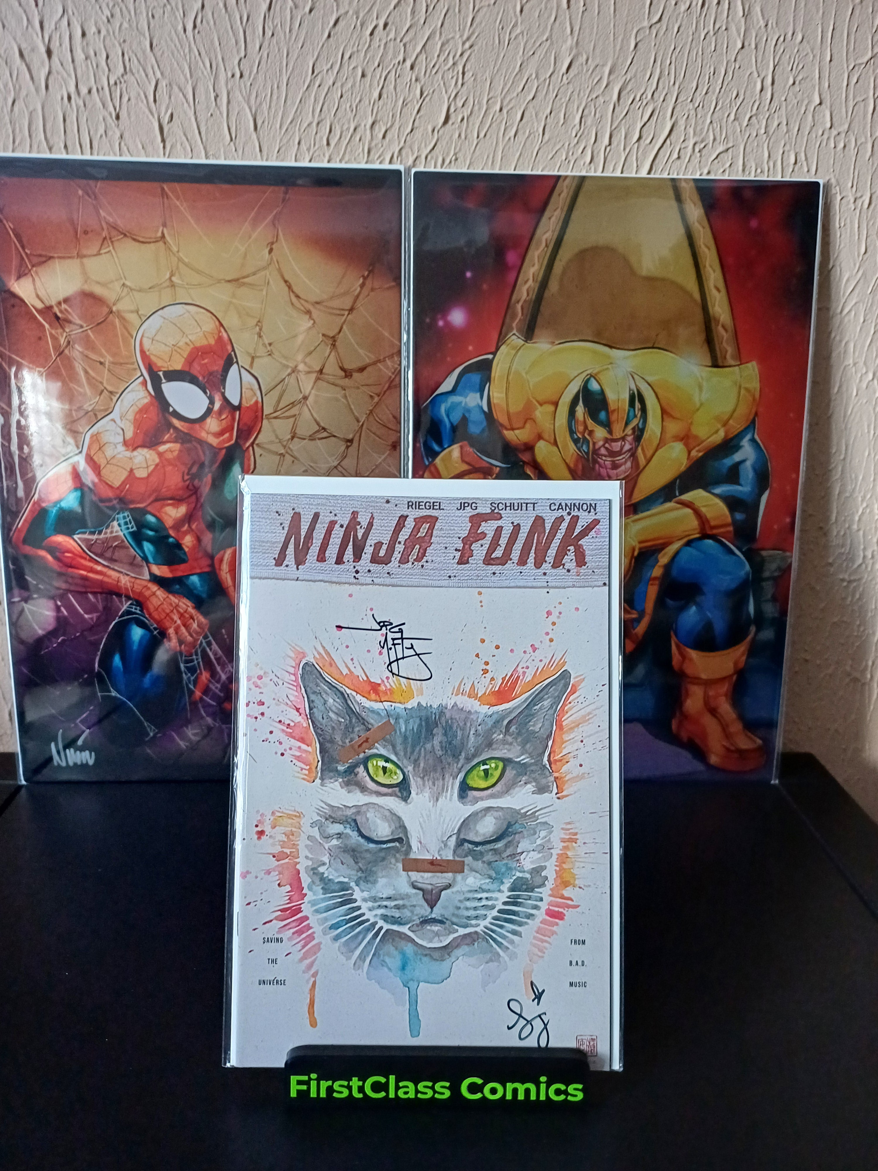 Ninja Funk #4 David Mack W/G Cat Whatnot  2023 Variant JPG McFly 2x signed COA