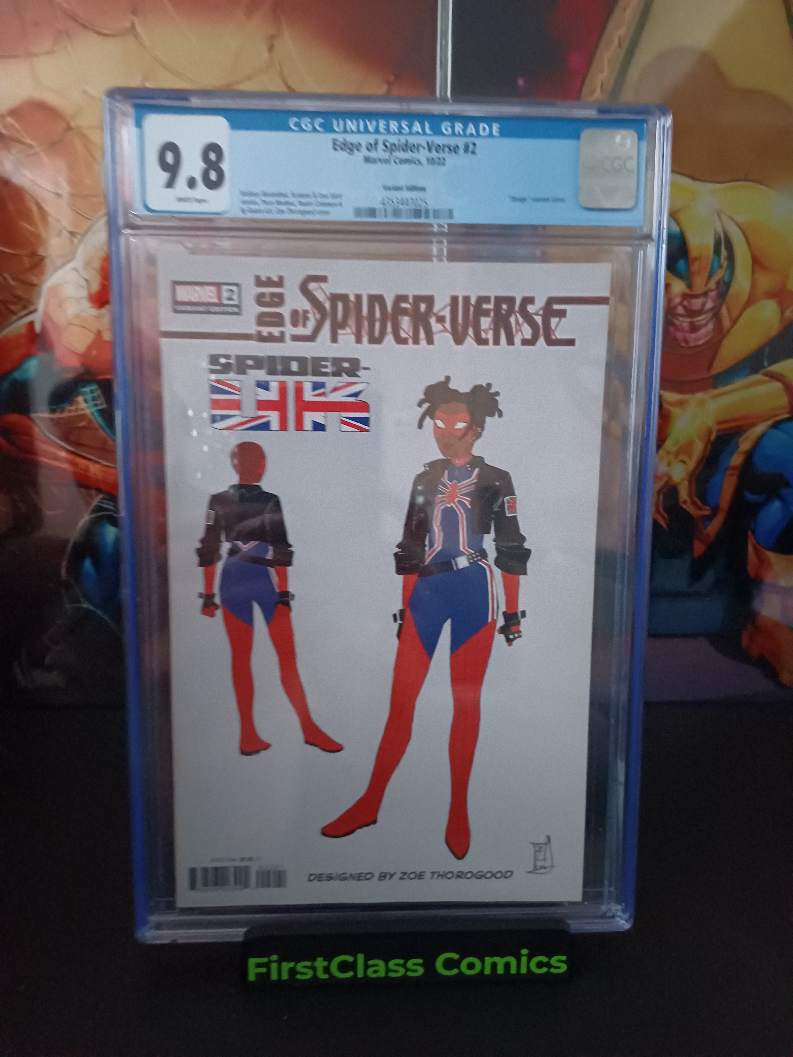 Edge of Spider-Verse #2  Design Variant Edition  Spider-UK  1st Print  CGC 9.8