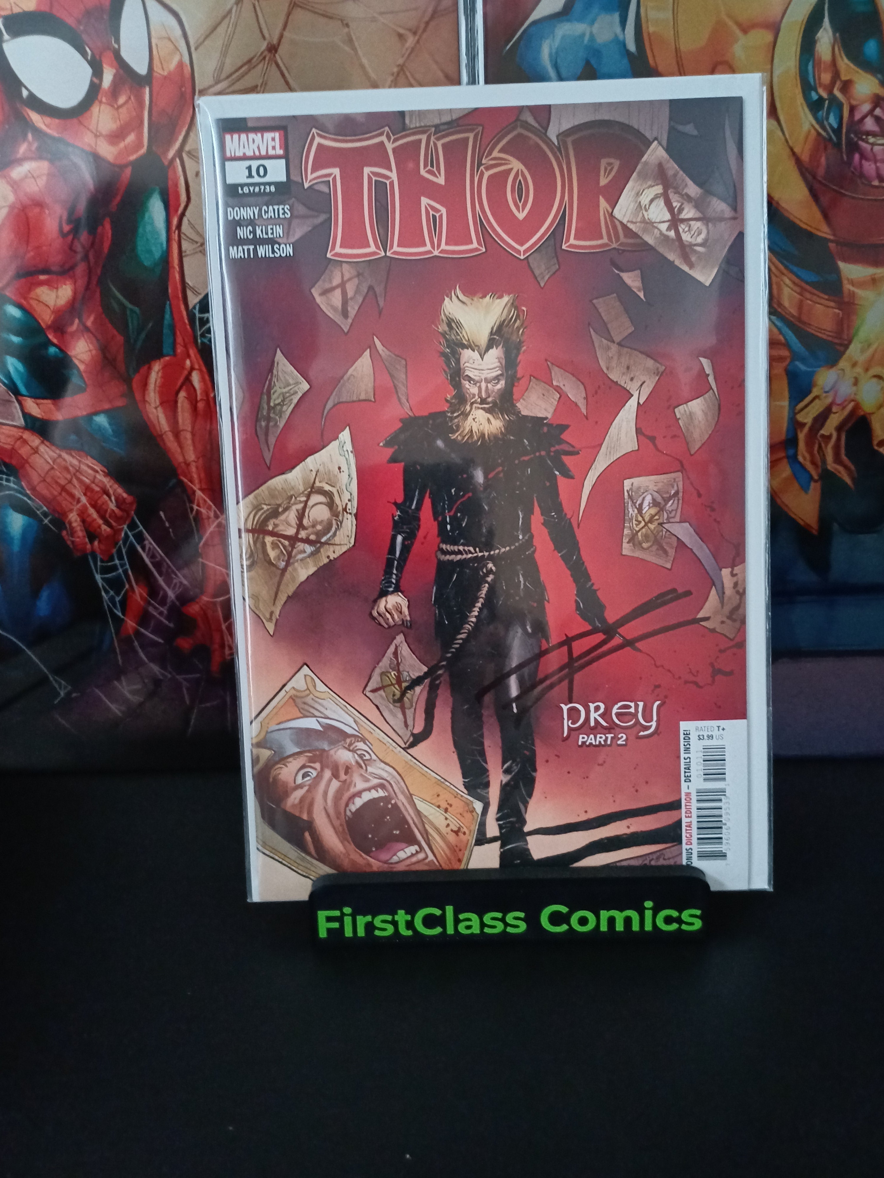 THOR #10 1st Print 2020 Marvel Comics Signed Donny Cates with COA