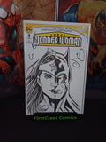 WONDER WOMAN #1  Original Sketch 2x Signed Escorza bros With COA