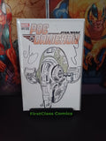 POE DAMERON #1 Variant Edition Original Sketch 2x Signed Escorza Bros COA