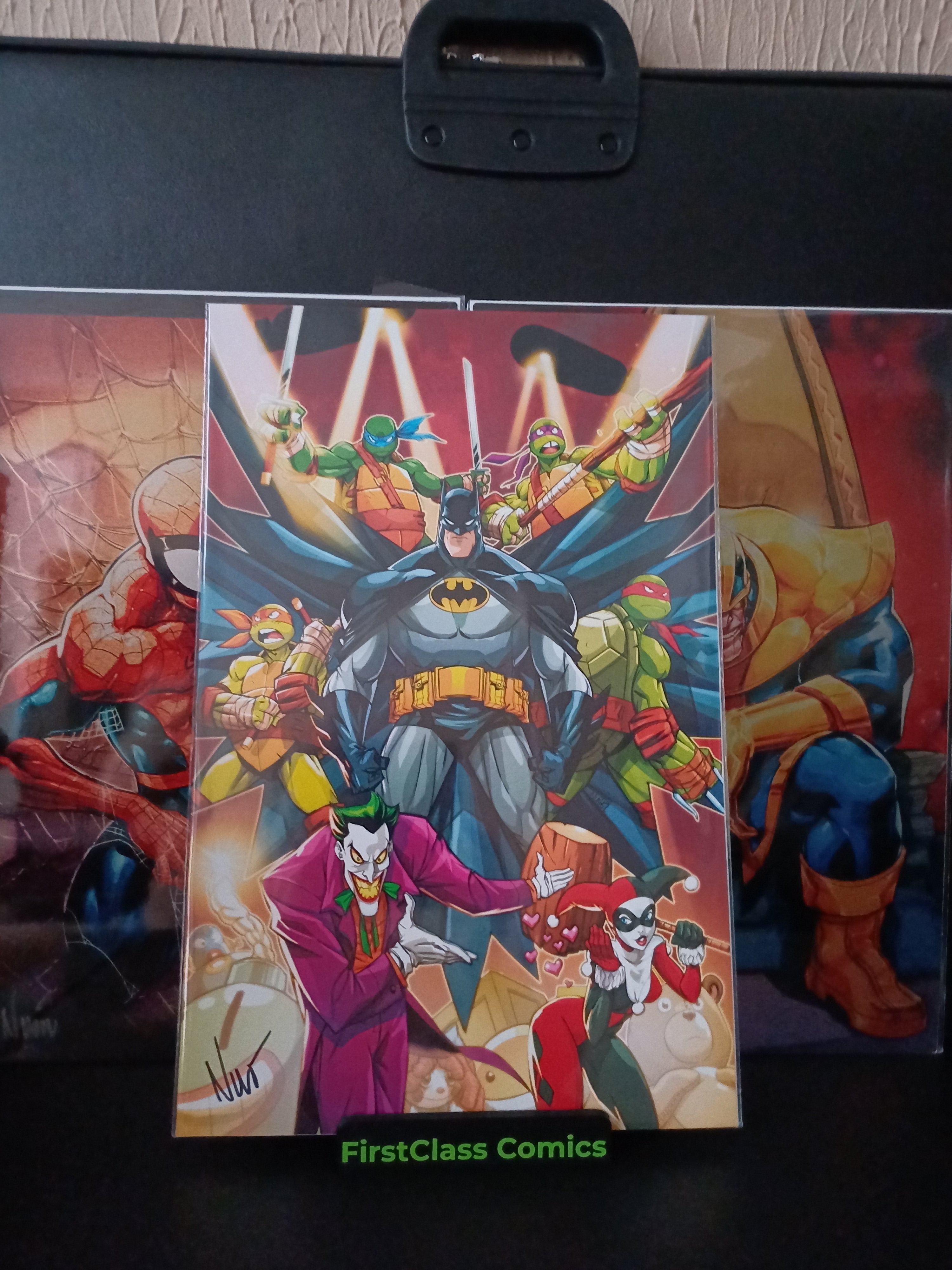 DC & TMNT  11x17  Art Print SIGNED Eddie Nunez  With COA