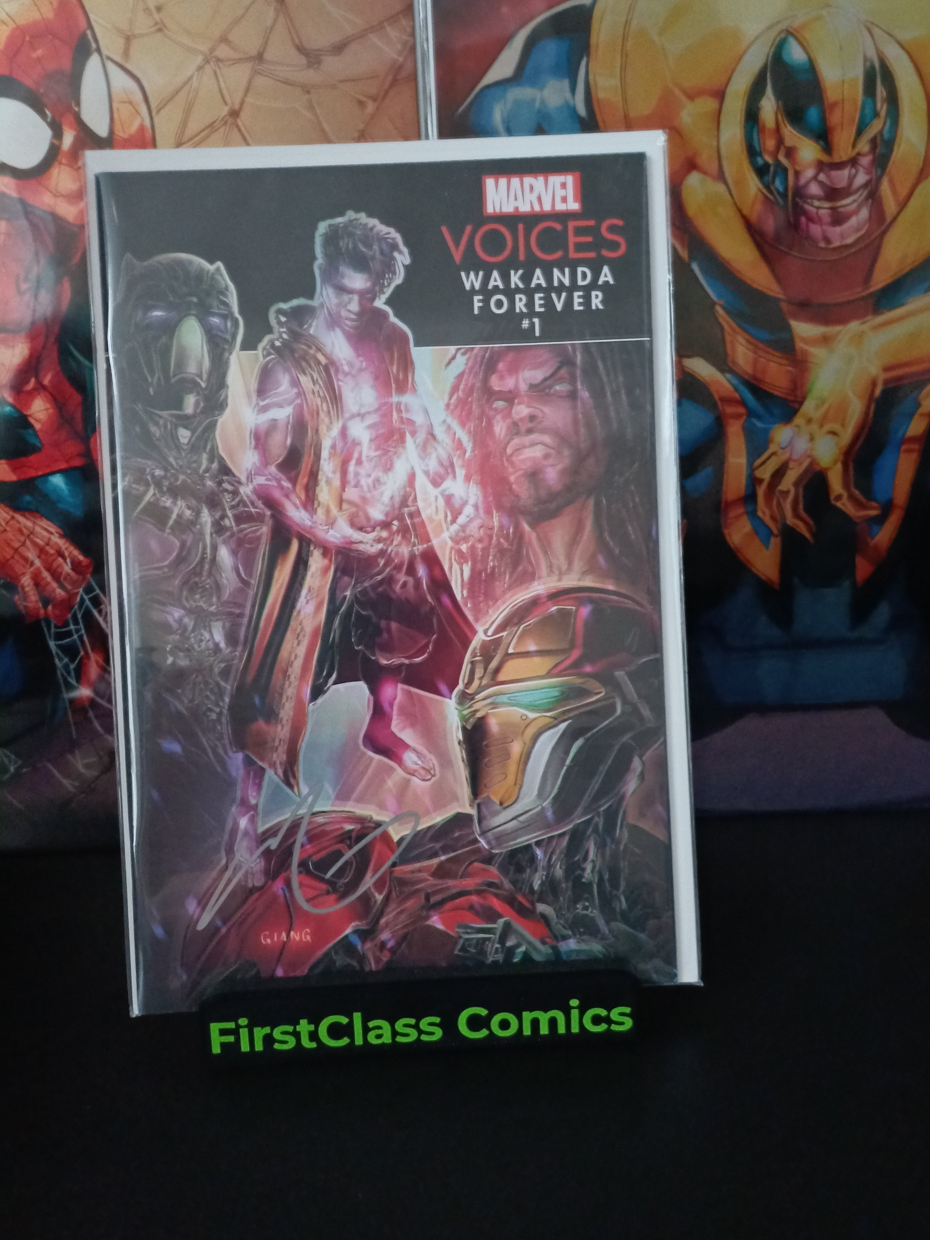 Marvel Voices: Wakanda Forever #1 Virgin Variant SIGNED by John Giang With COA