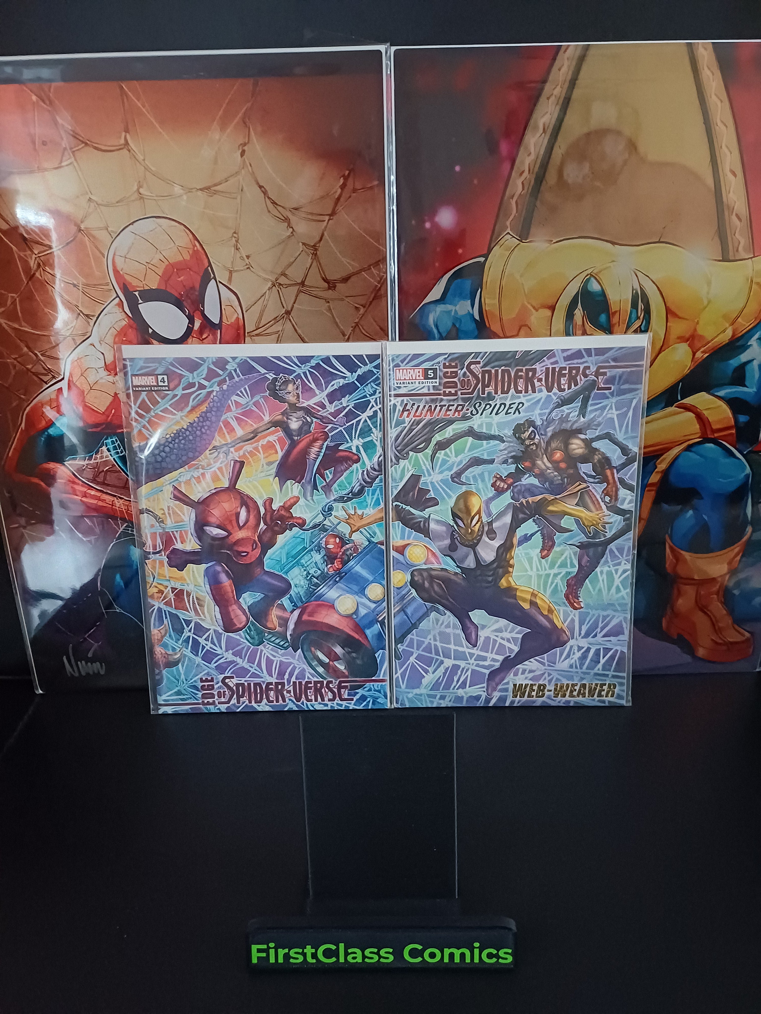 Edge Of Spider-Verse #4 & #5 Alan Quah Trade Variant  Connecting Set