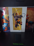 The Deathstroke Files: Deathstroke By Clayton Henry Print with Autograph W/COA
