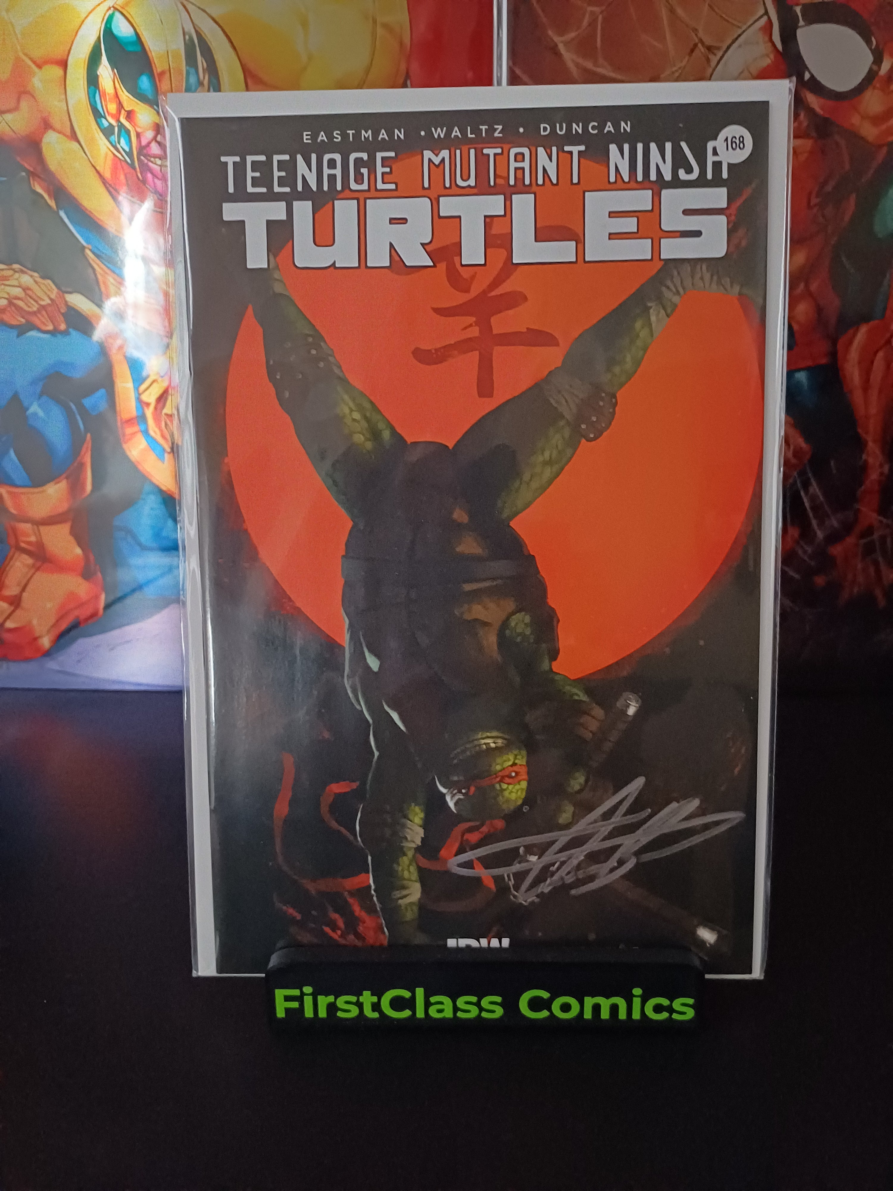 TMNT #1 NYCC IN HAND Signed By Aaron Bartling Michelangelo Trade Dress