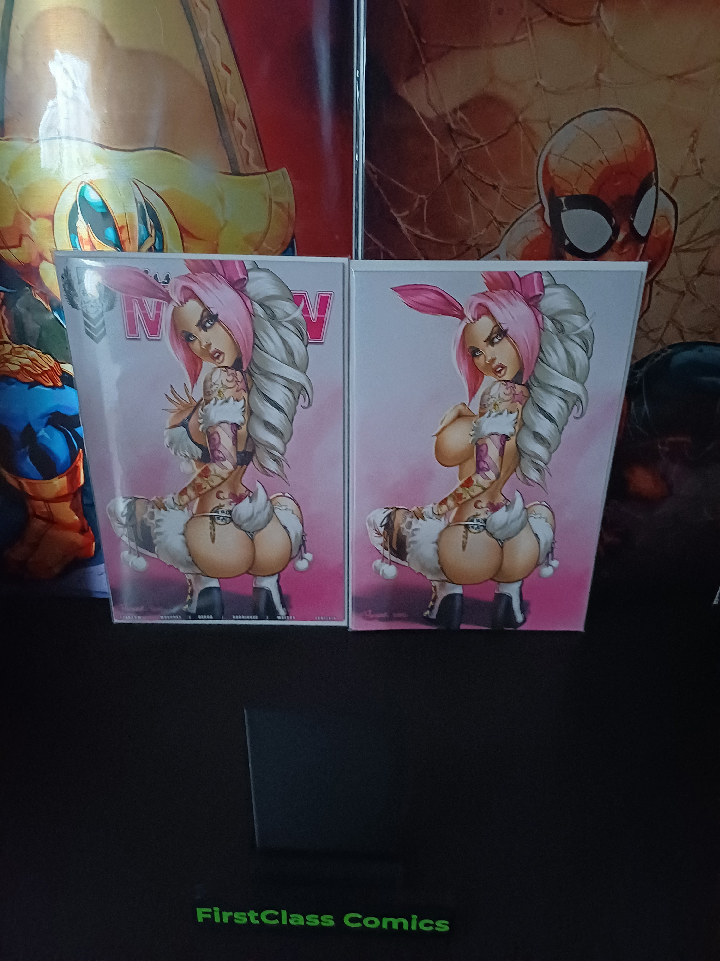 Miss Meow #6 Steve Messenger Rabbit Kickstarter Trade & Virgin Variant Set