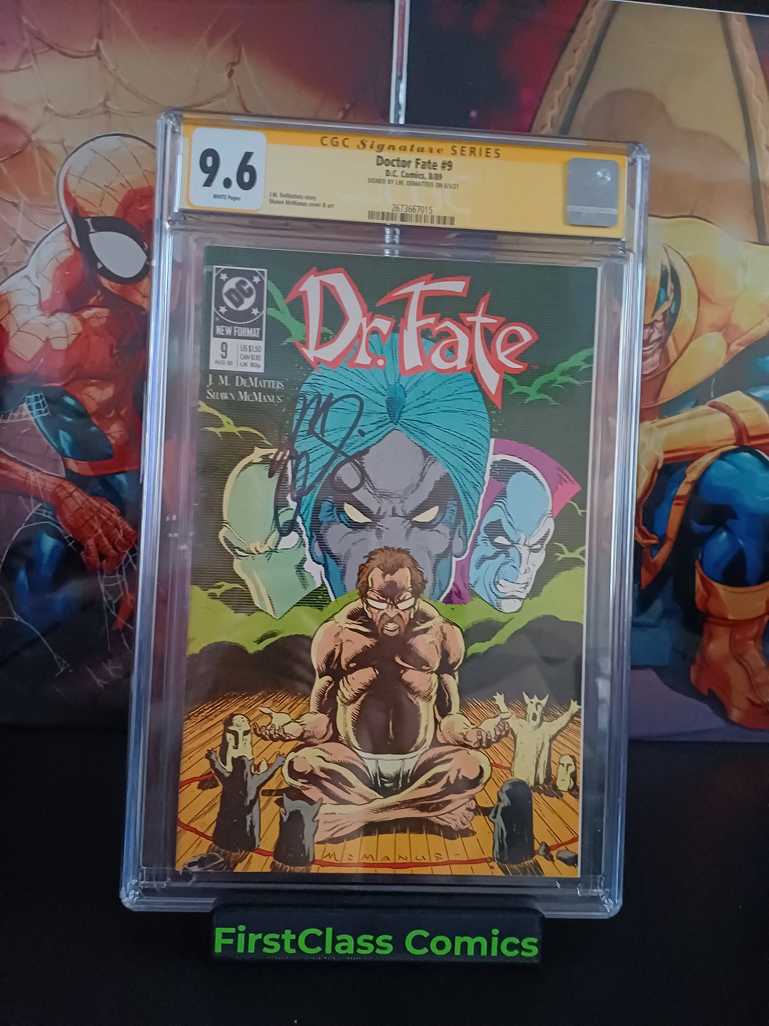 Doctor Fate #9 9.6 CGC Signed by J.M. DeMatteis