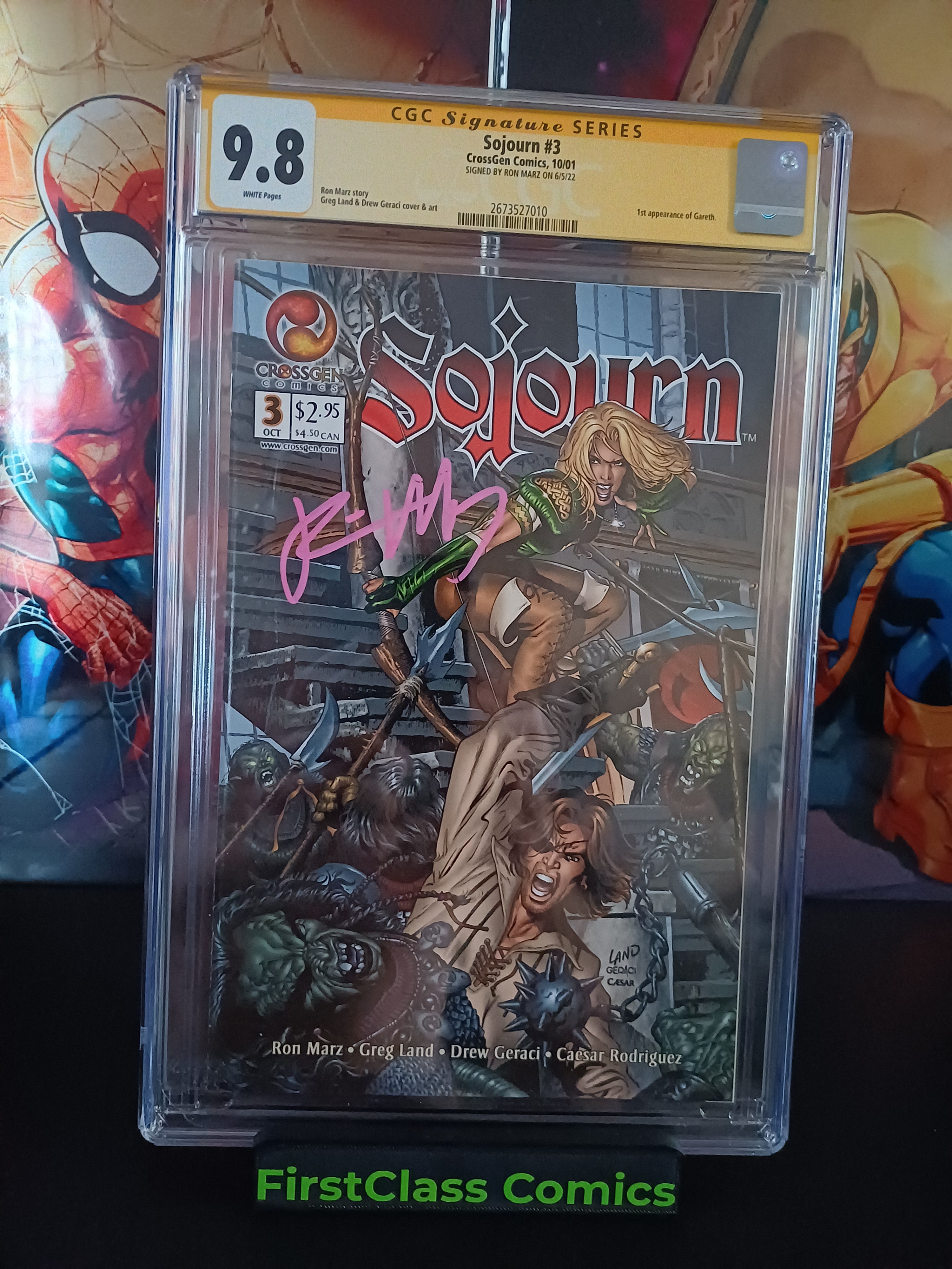 Sojourn #3 Crossgen Comics 10/01 Signed by Ron Marz 9.8 CGC 1st app Gareth