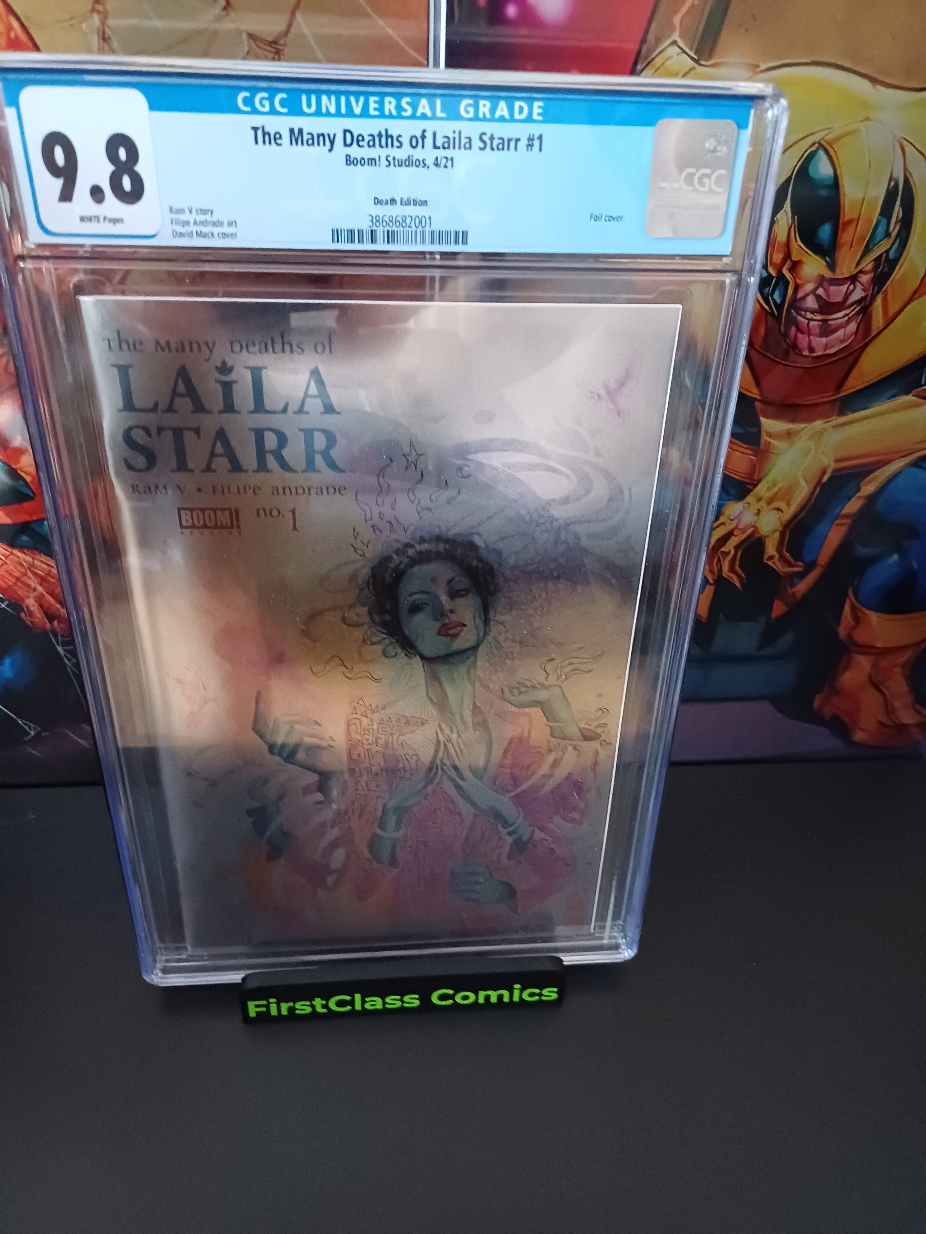 CGC 9.8 The Many Deaths of Laila Starr #1 Death Foil Variant White Pages 2021