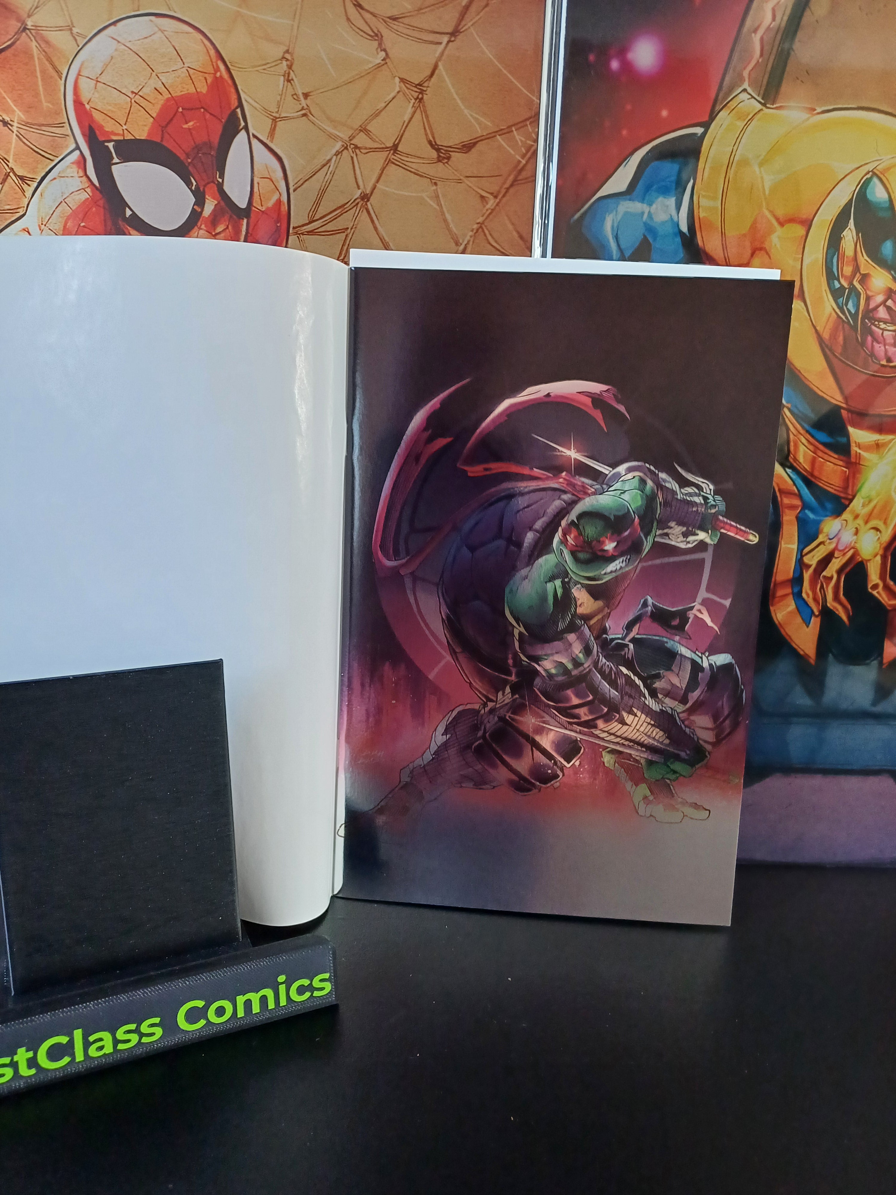Teenage Mutant Ninja Turtles #1 2024 Raphael Foil Virgin SDCC Duh Dude