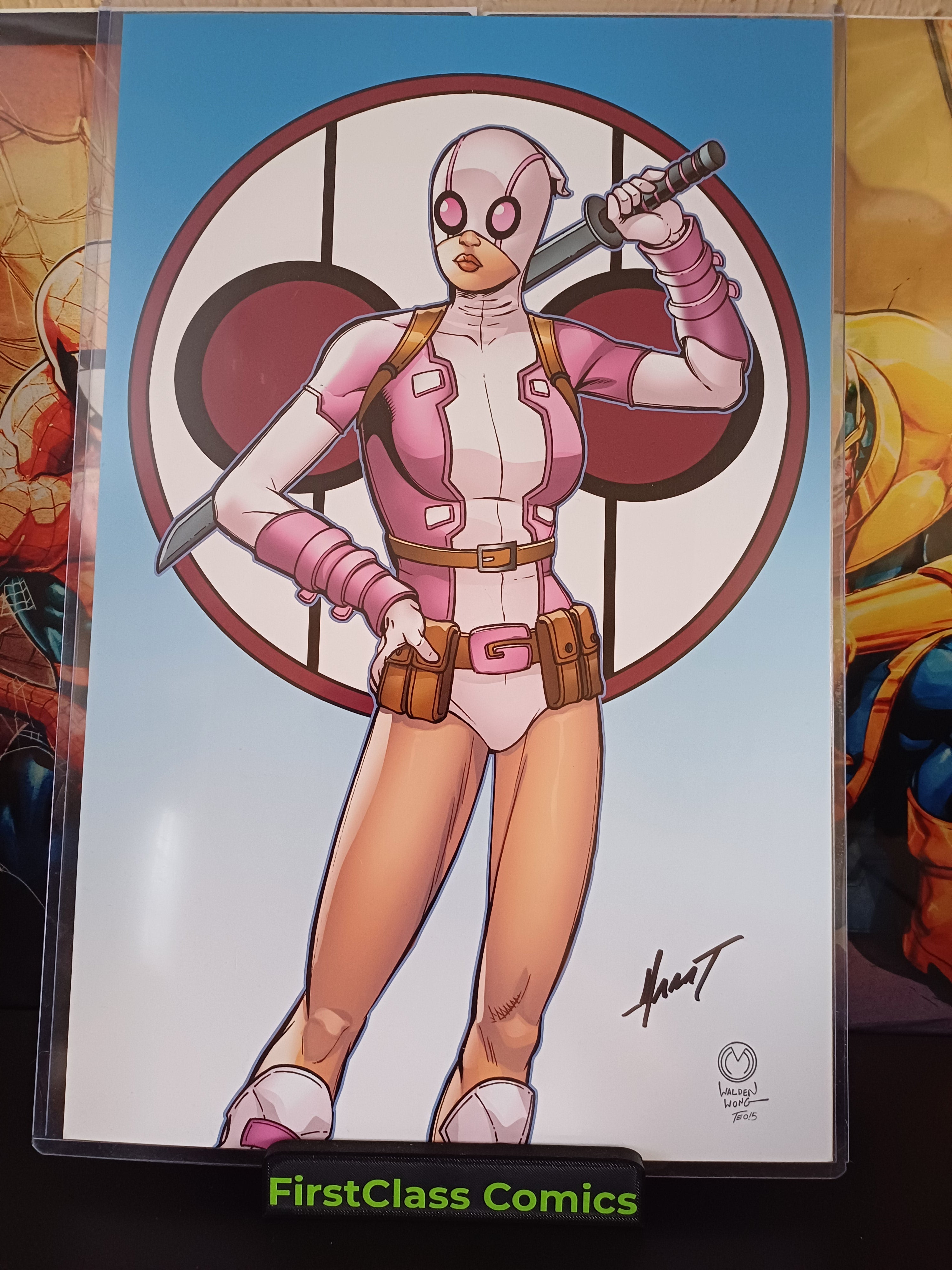 GWENPOOL 11x17 Art Print Signed by MORAT MYCHAELS with COA
