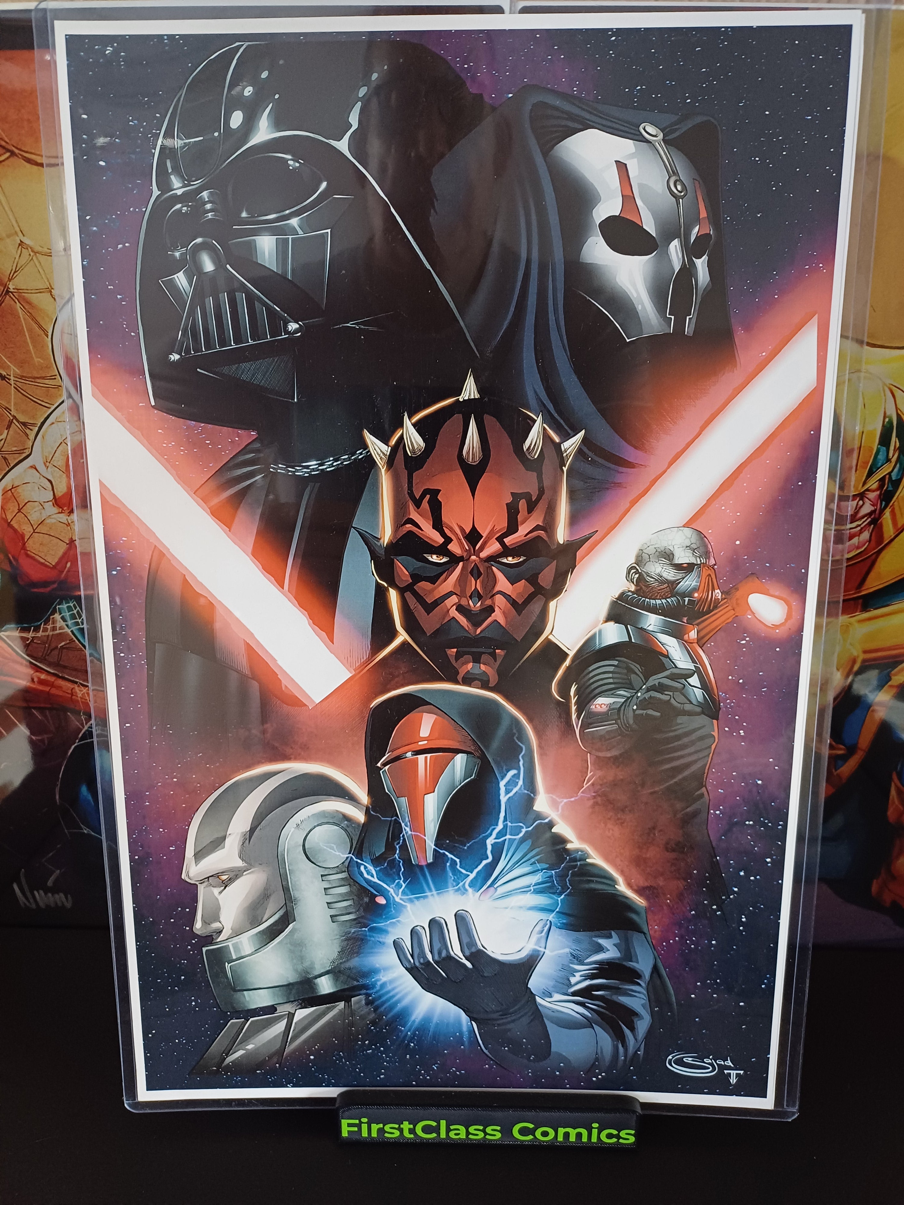 STAR WARS SITH LORDS 11x17 ART PRINT by SAJAD SHAH