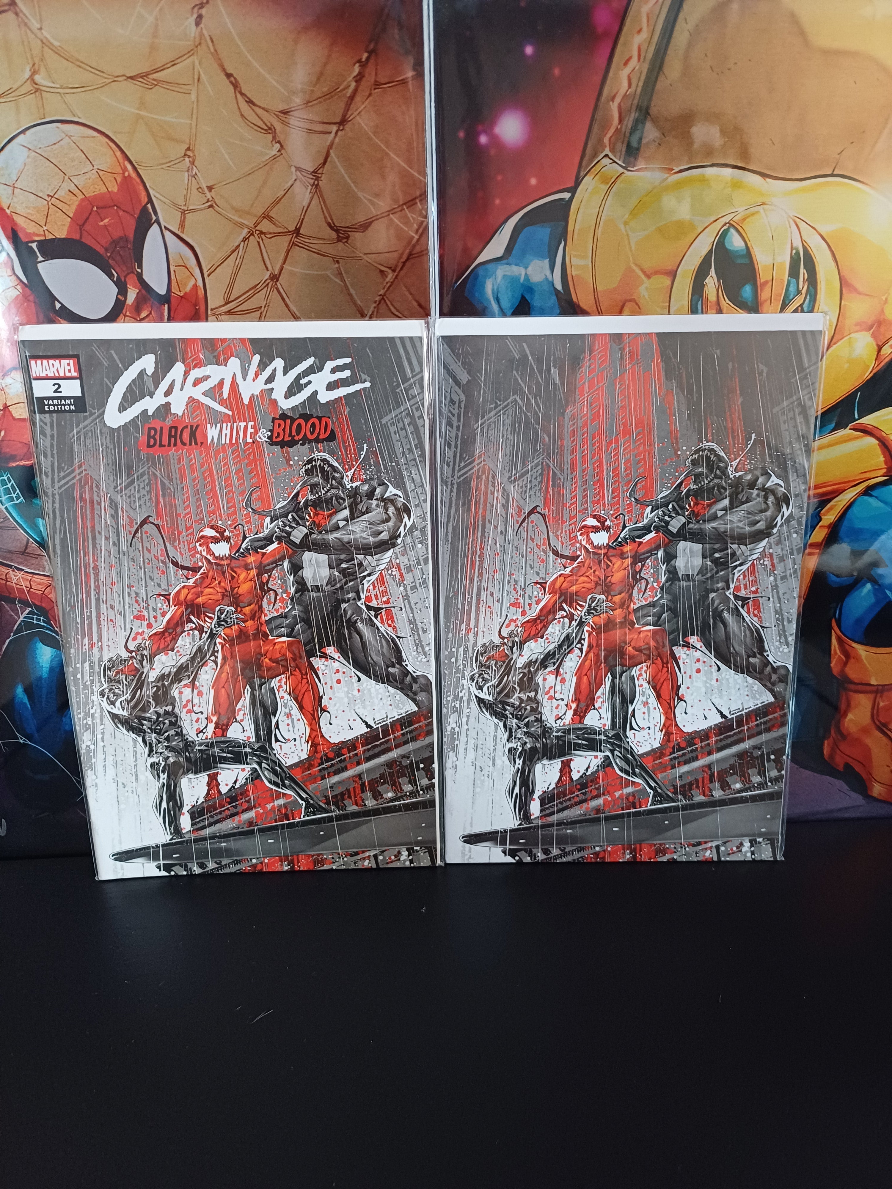 Carnage Black White & Blood #2 Kael Ngu Virgin and Trade Variant Set