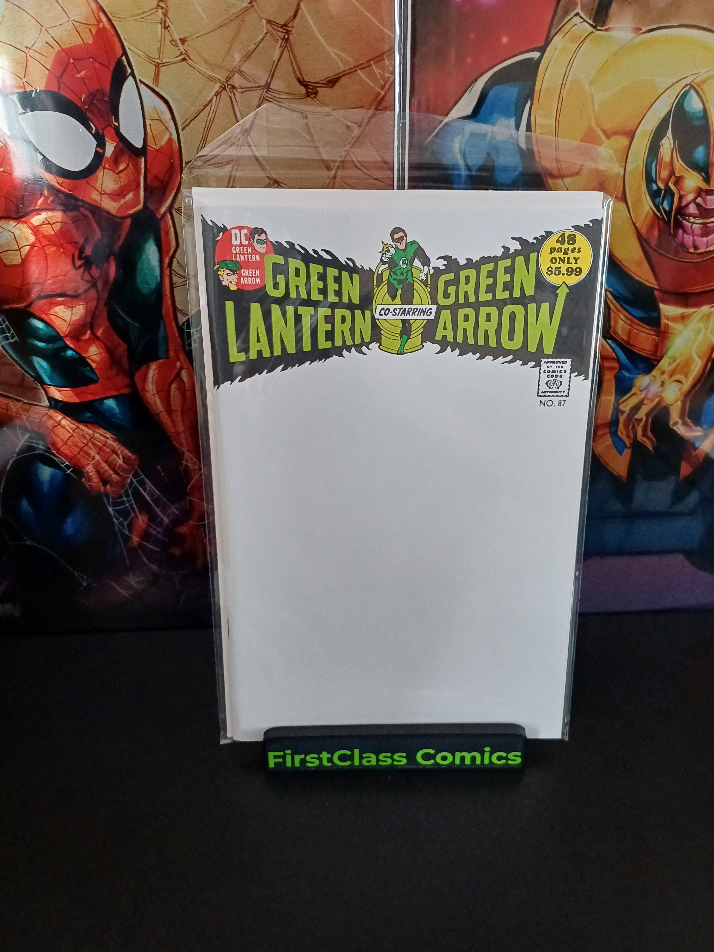 Green Lantern/Green Arrow #87 1st app John Stewart 2024 facsimile BLANK VARIANT