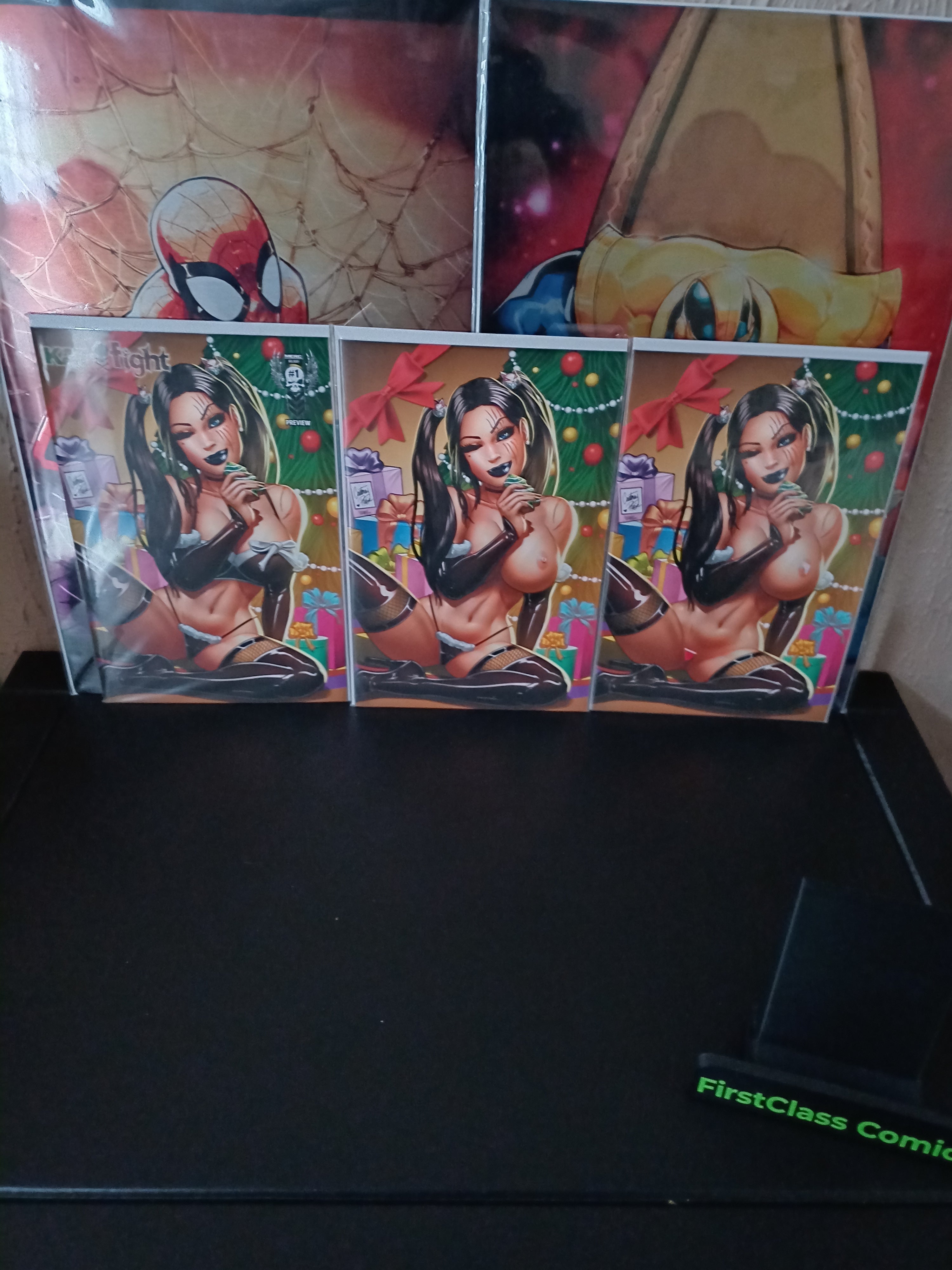 KAT FIGHT #1 Christmas Exclusive Courtney Rose Trade Virgin & full nude Set
