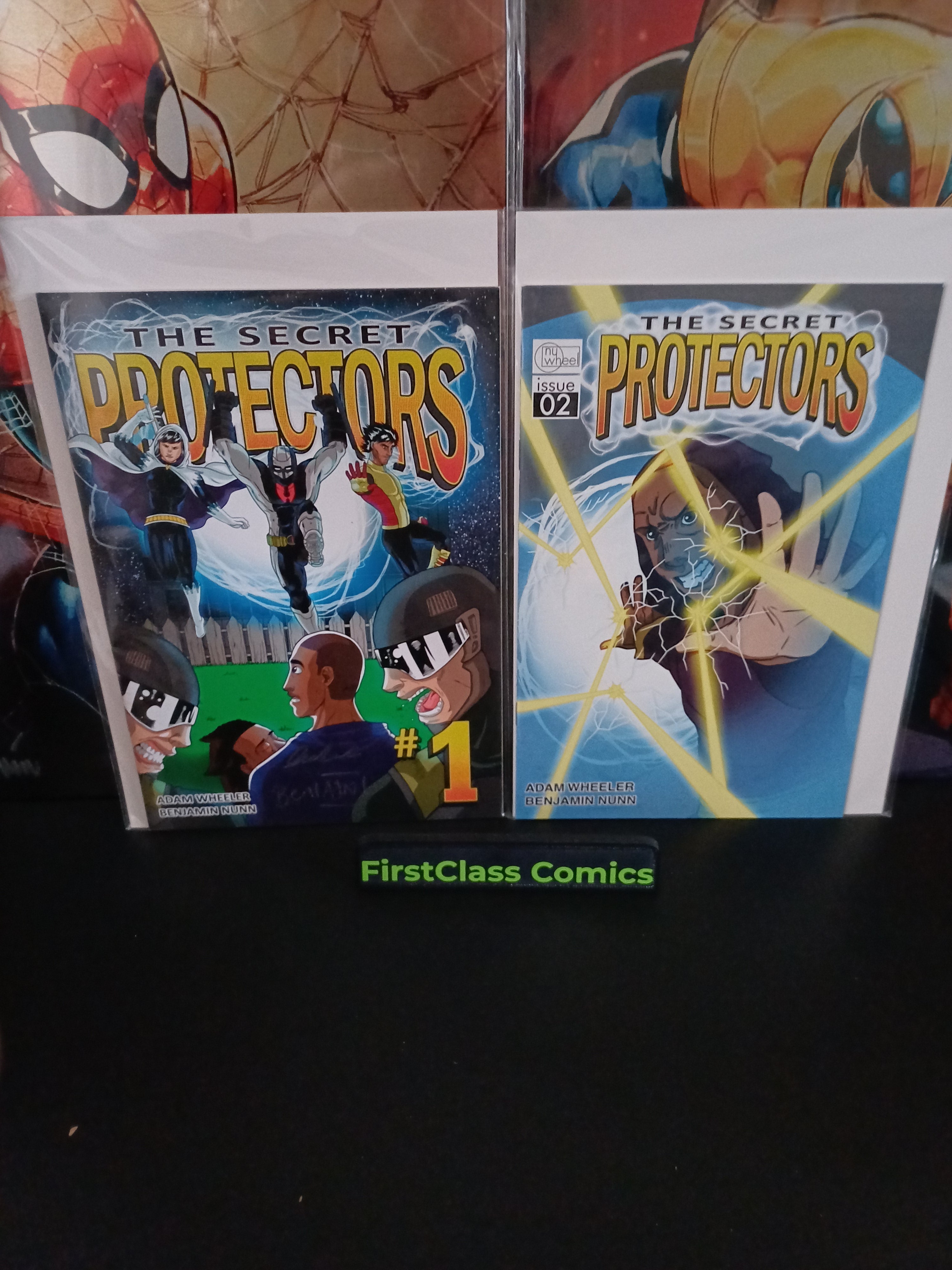 The Secret Protectors #1 & #2 Adam Wheeler Book #1 2x Signed