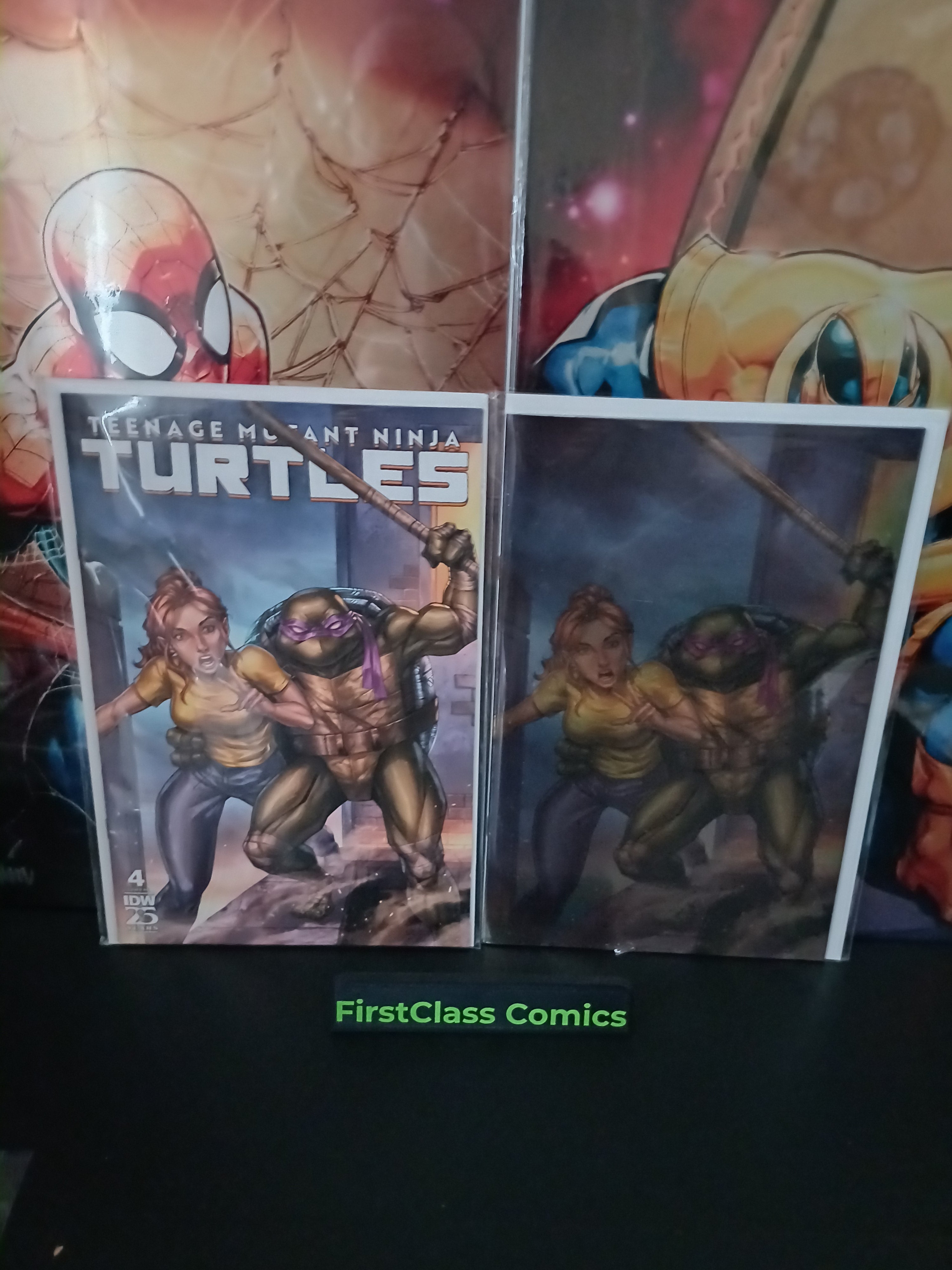 Teenage Mutant Ninja Turtles #4 Trade & Foil  Set Ryan Kincaid Gambit Homage