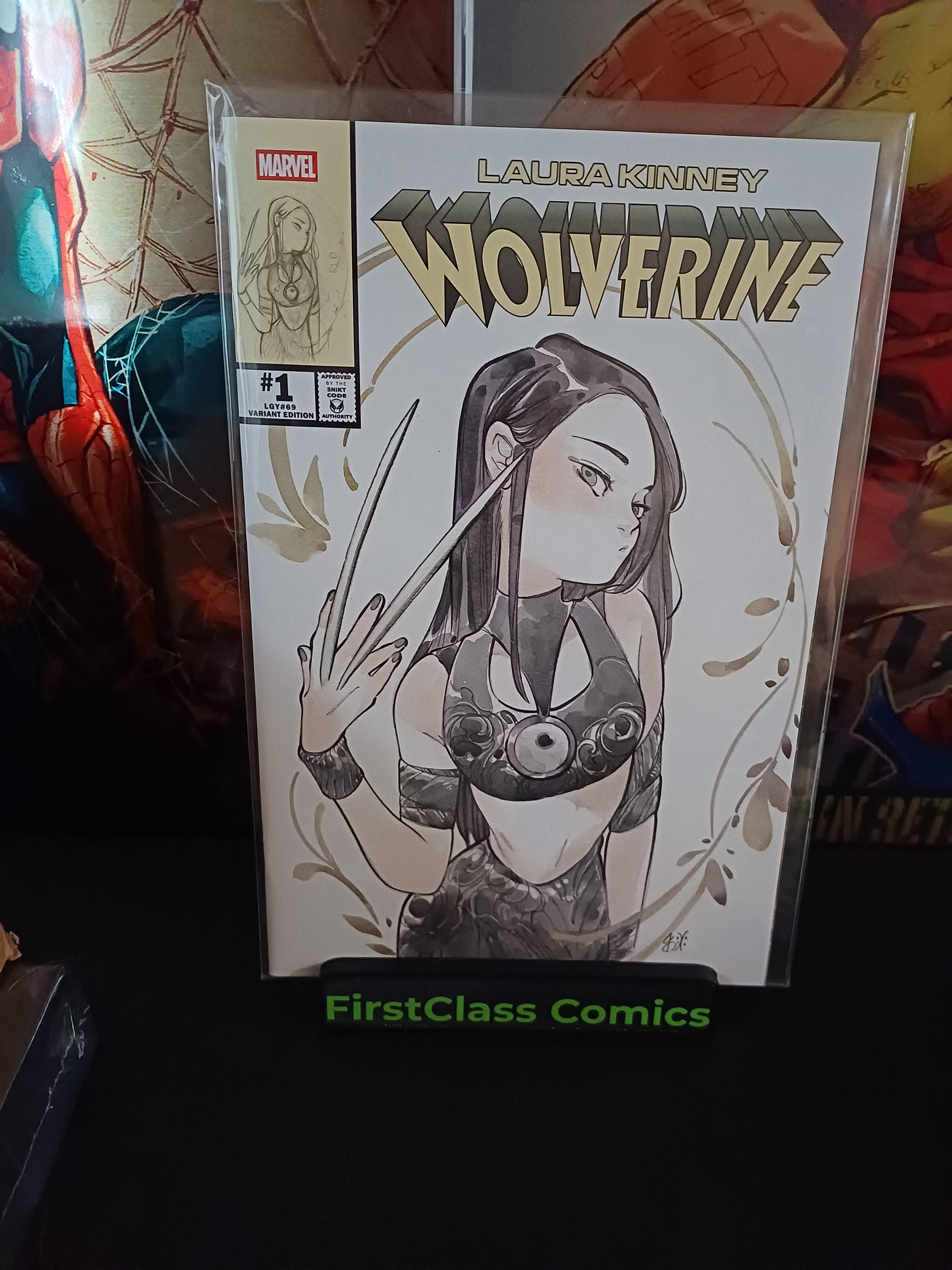 LAURA KINNEY WOLVERINE #1 Peach Momoko Tokyo ComicCon Trade Trinity comics