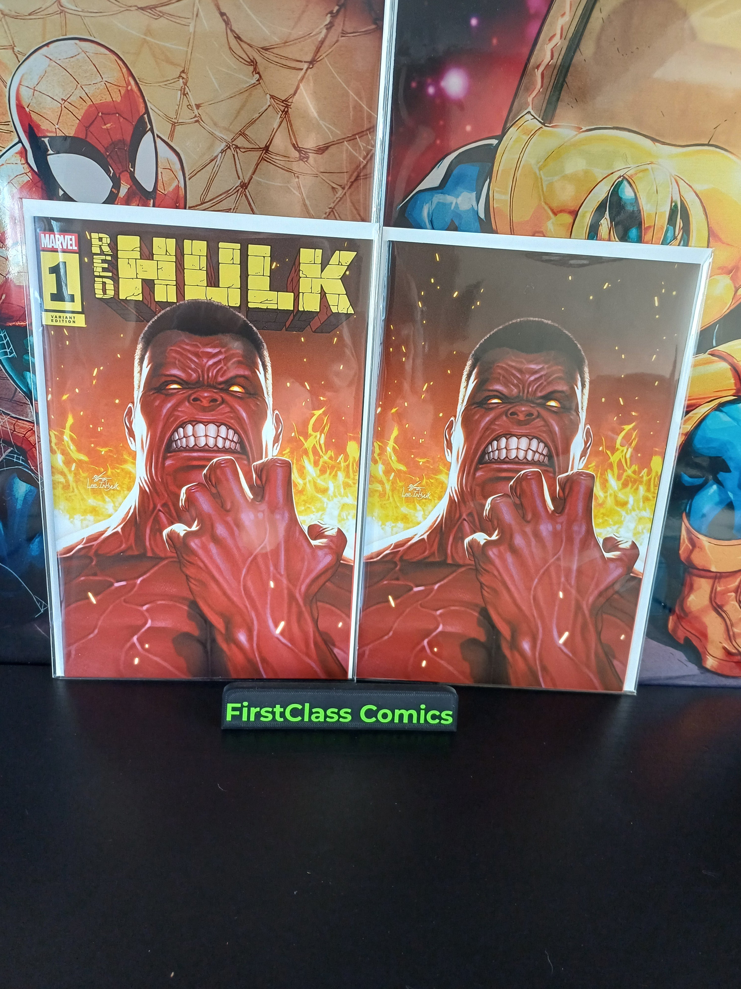 Red Hulk #1 Inhyuk Lee Trade & Virgin Exclusive Set LTD 1000 Brys Comics