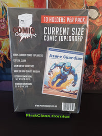 Comic Book Toploaders (Current Size) Rigid Clear PVC PKT of 10