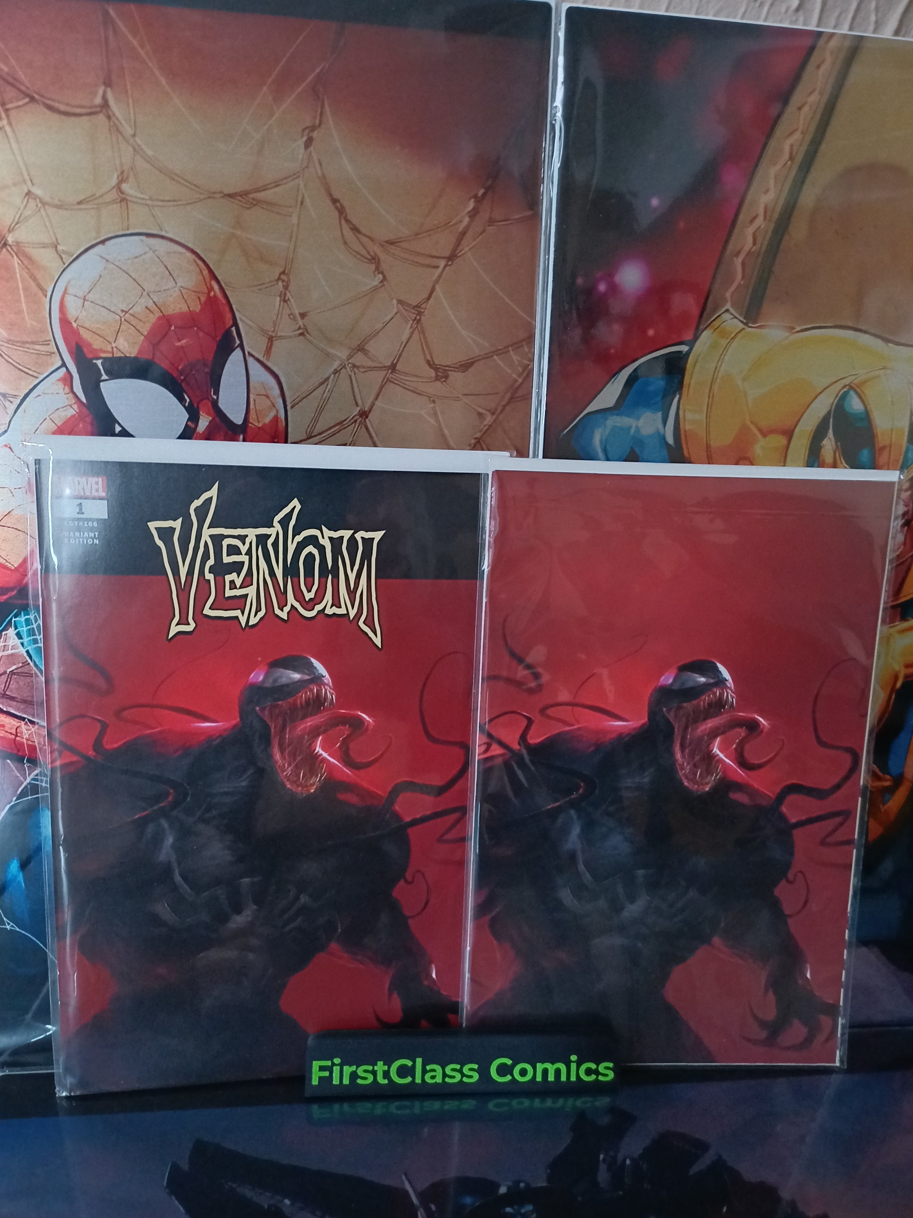 VENOM #1 FRANCESCO MATTINA COMICXPOSURE MEGACON VIRGIN VARIANT SET