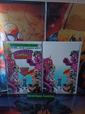 MADBALLS VS GARBAGE PAIL KIDS #1 TRADE AND VIRGIN X-MEN 100 HOMAGE VARIANT SET