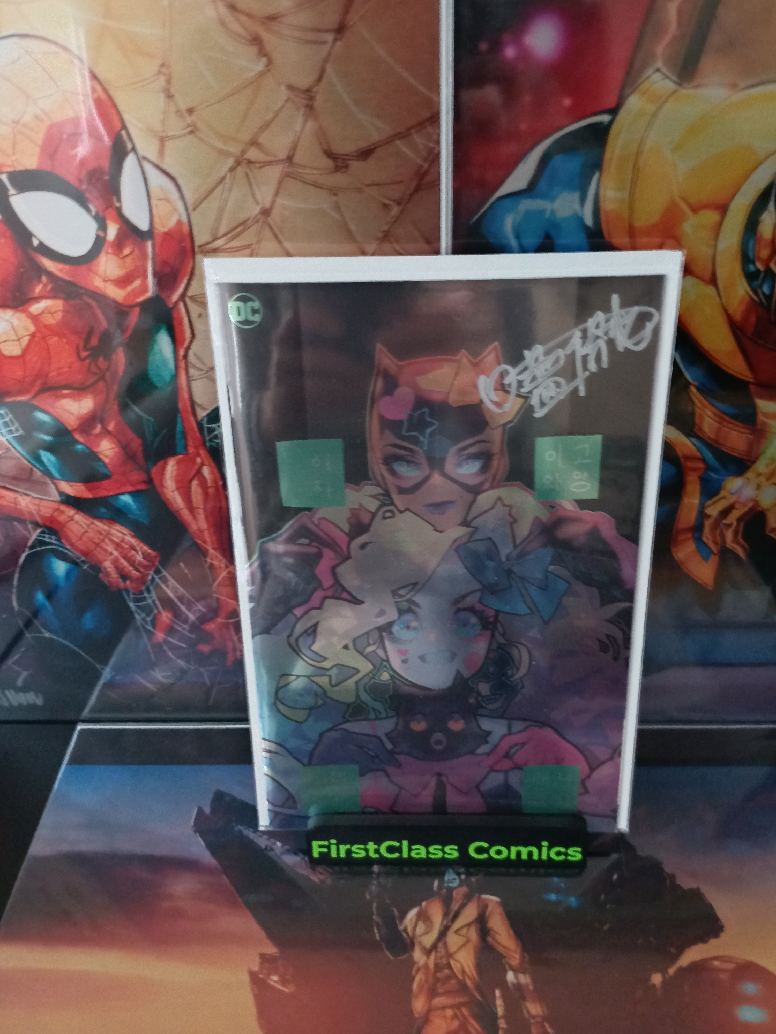 Catwoman #68 signed Rose Besch Foil Variant Cover DC