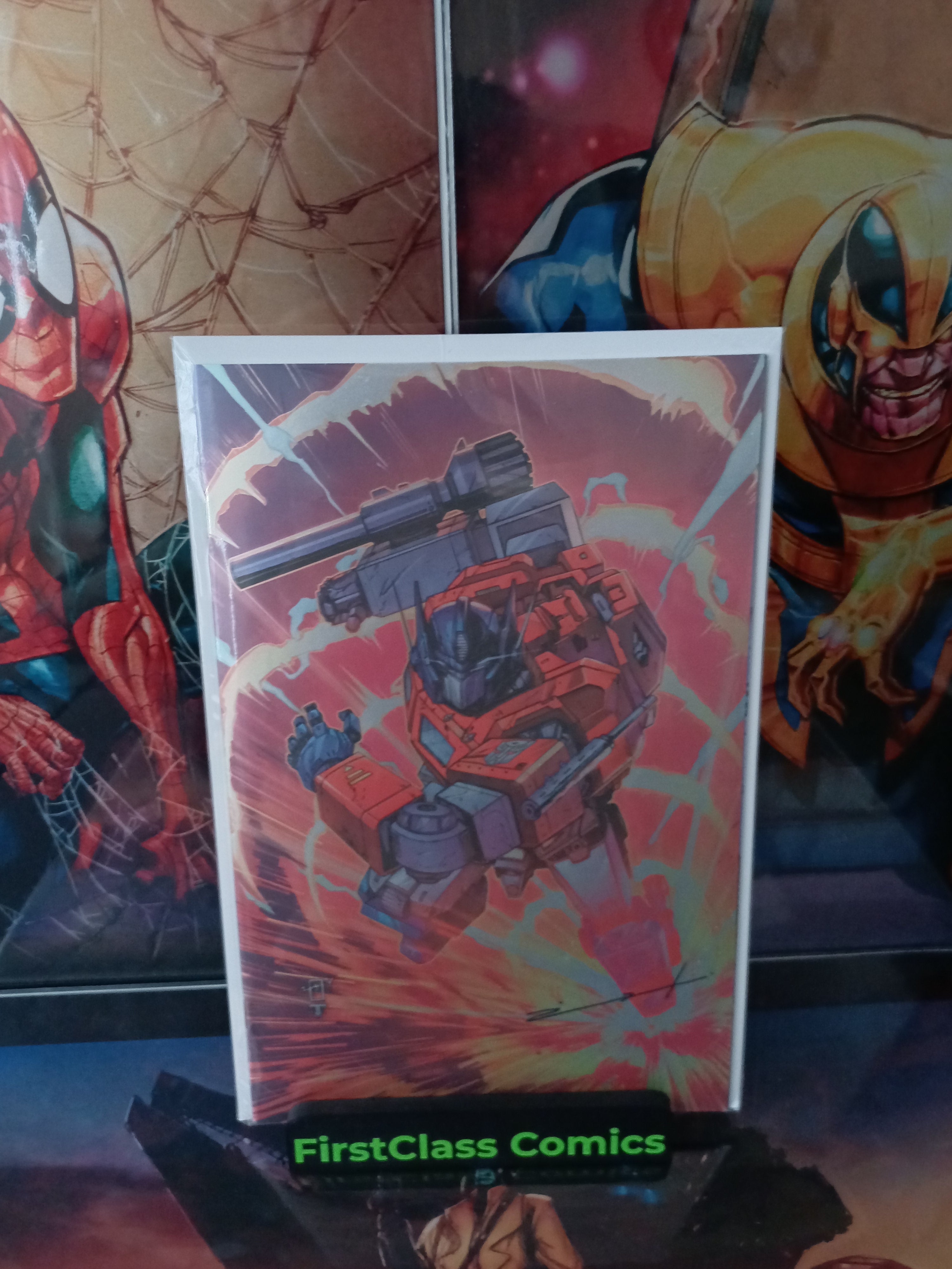 Transformers #22 Signed Jonathan Uribe Virgin Foil Cover  W/ COA SDCC 2025