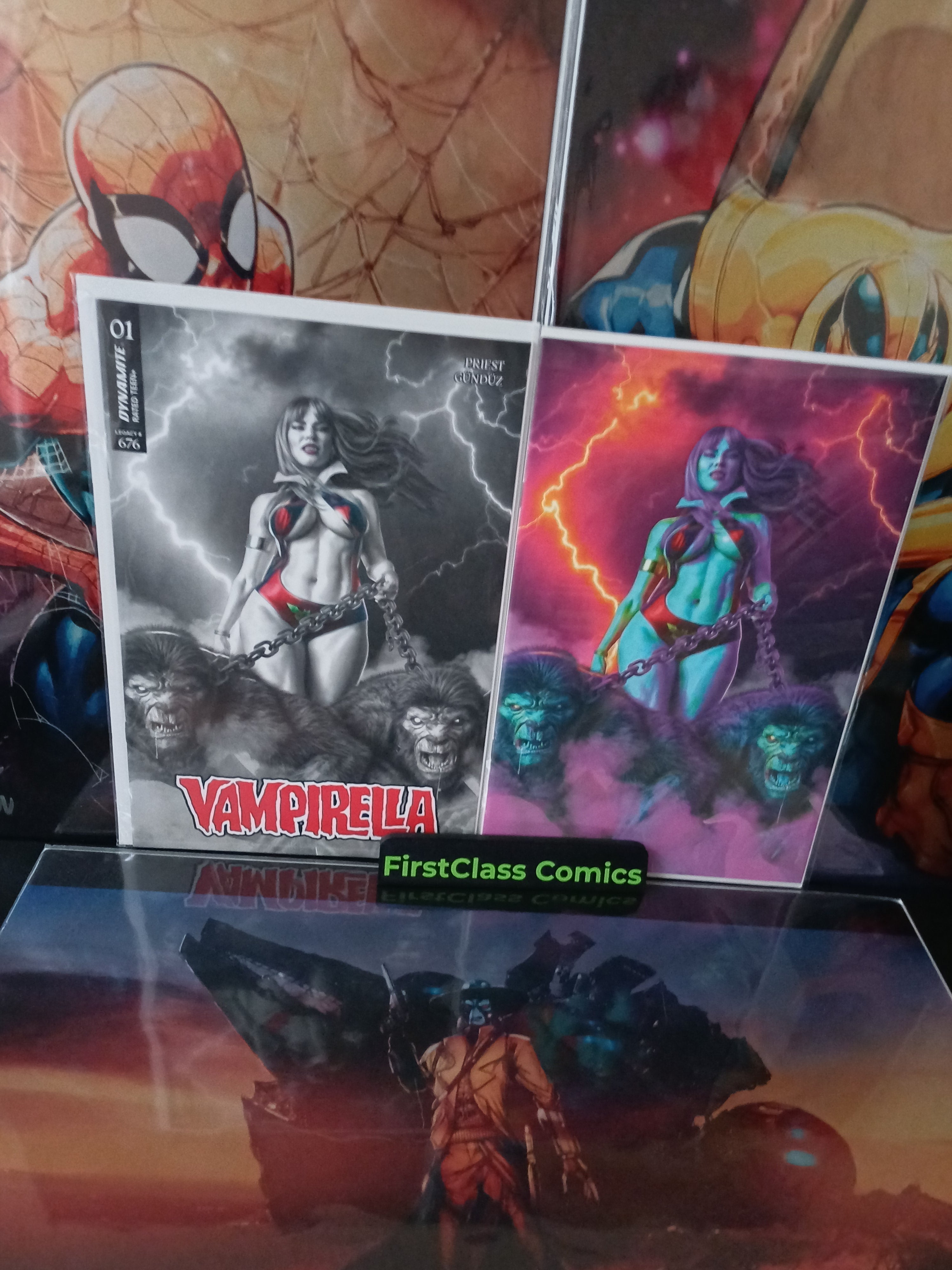 VAMPIRELLA #1  Mark Spears 1:20 Noir Trade & 1:15 Purple Rain Virgin Variant Set