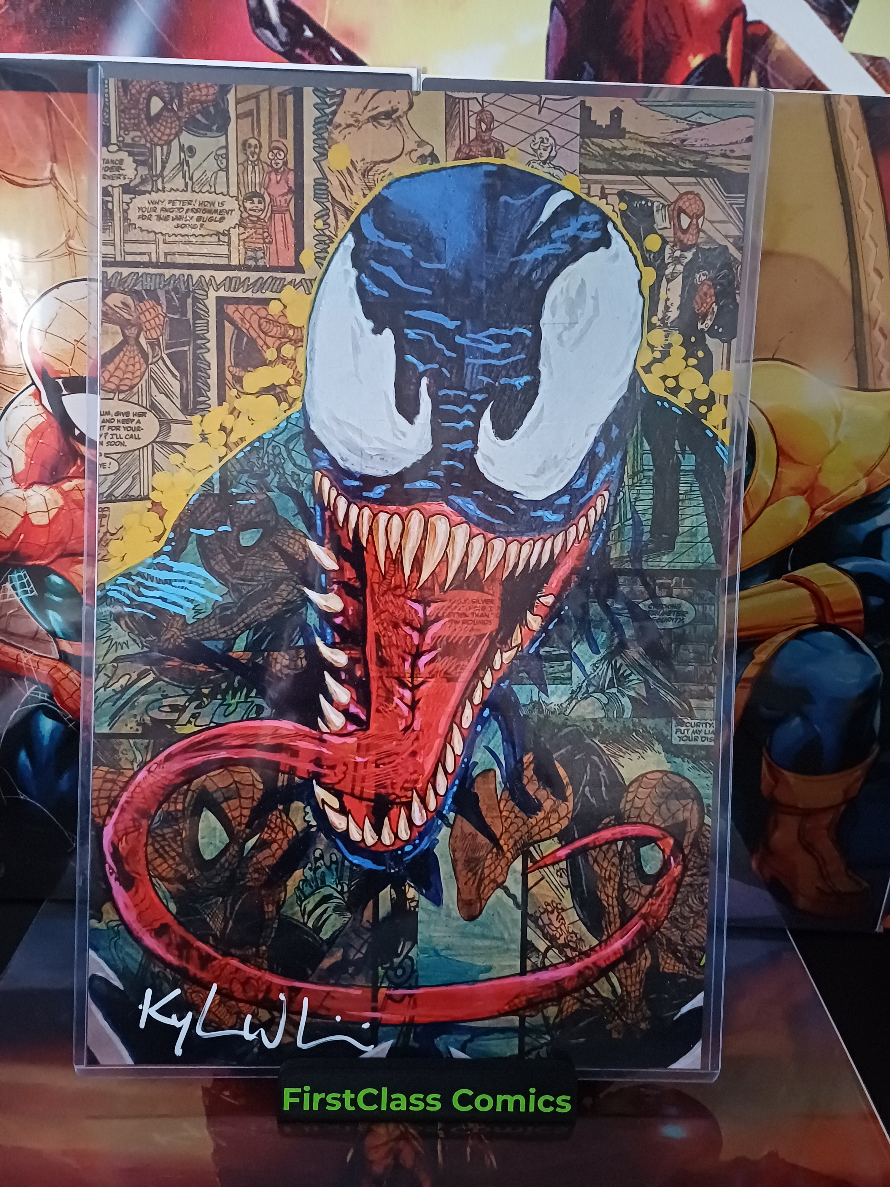 VENOM 11x17 Art Print Signed by KYLE WILLIS with COA