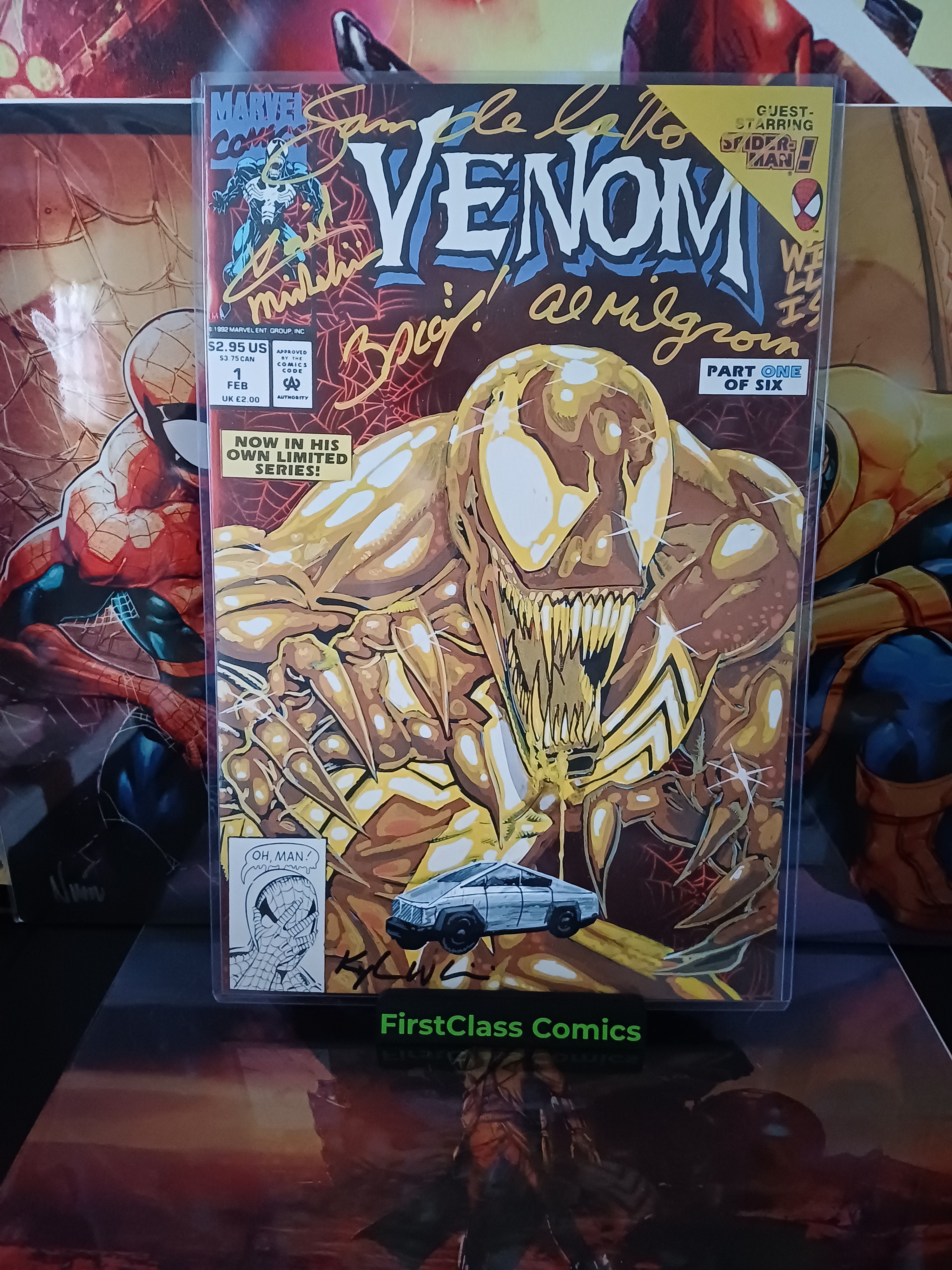 VENOM 11x17 Art Print Signed by KYLE WILLIS with COA
