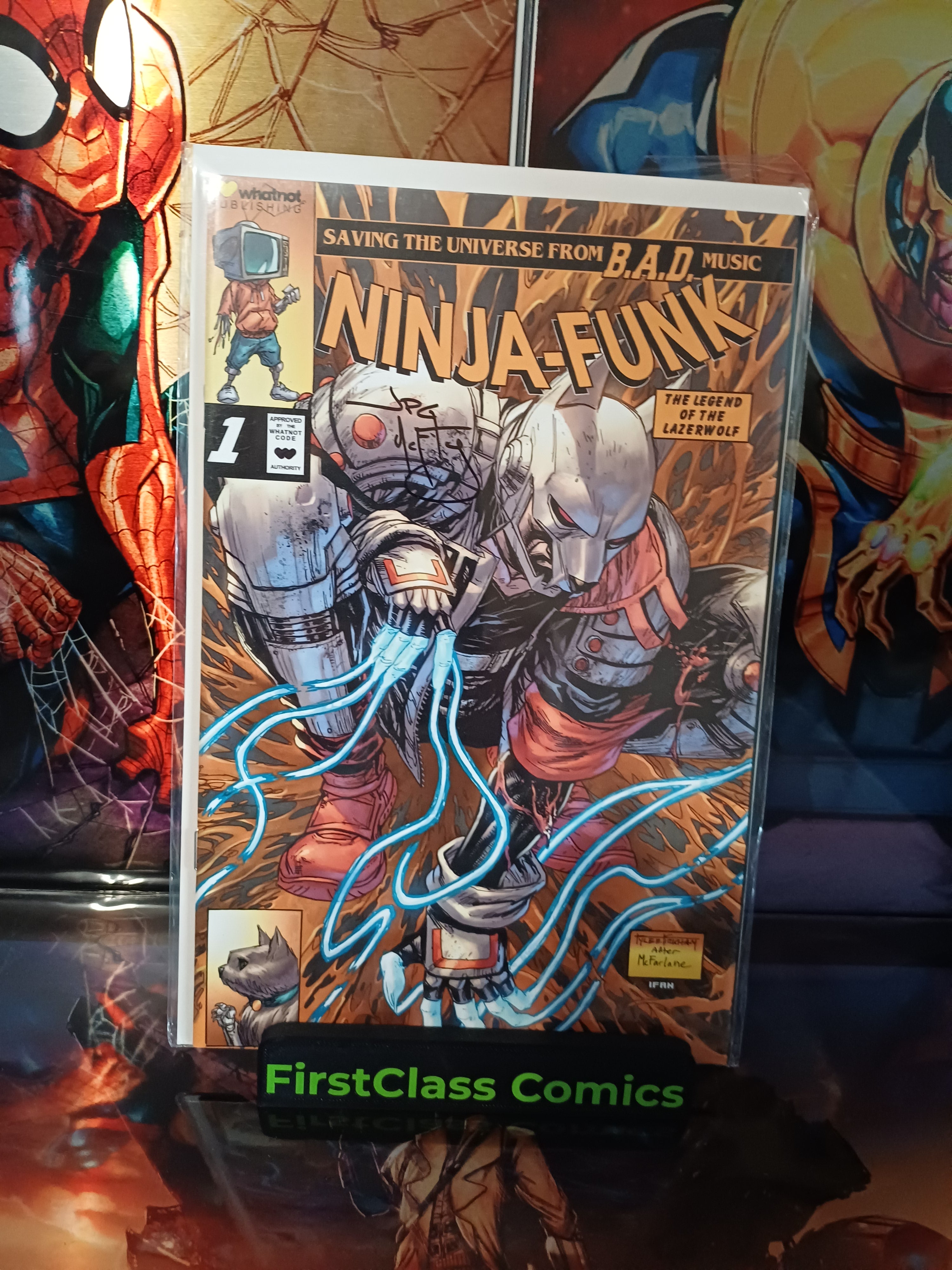 Ninja Funk #1 Spider-Man  Tyler Kirkham Homage Variant Signed by JPG with COA