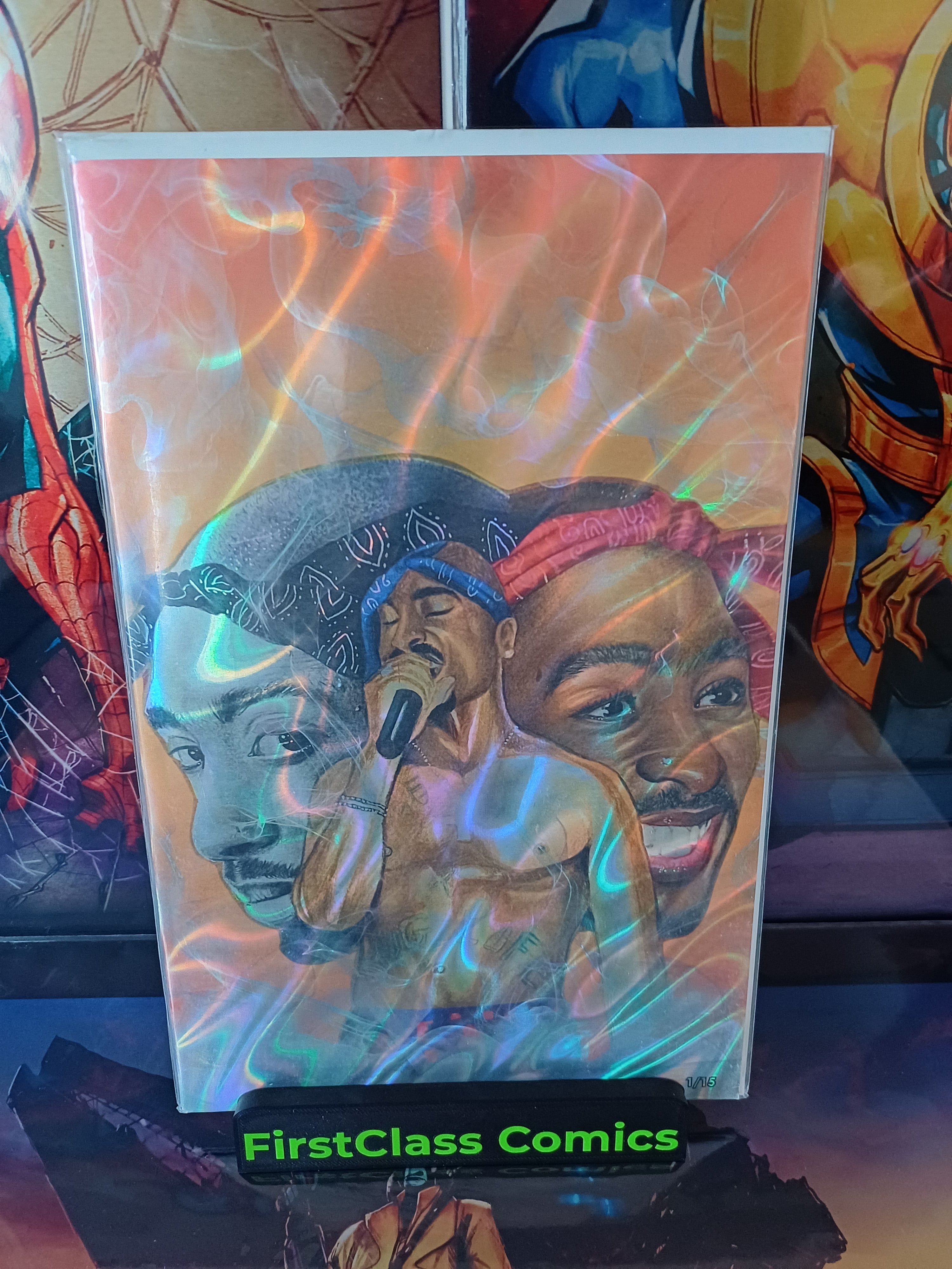 TUPAC: TRIBUTE 1/15 MEGACON EXCLUSIVE LAVA FOIL #1 With COA