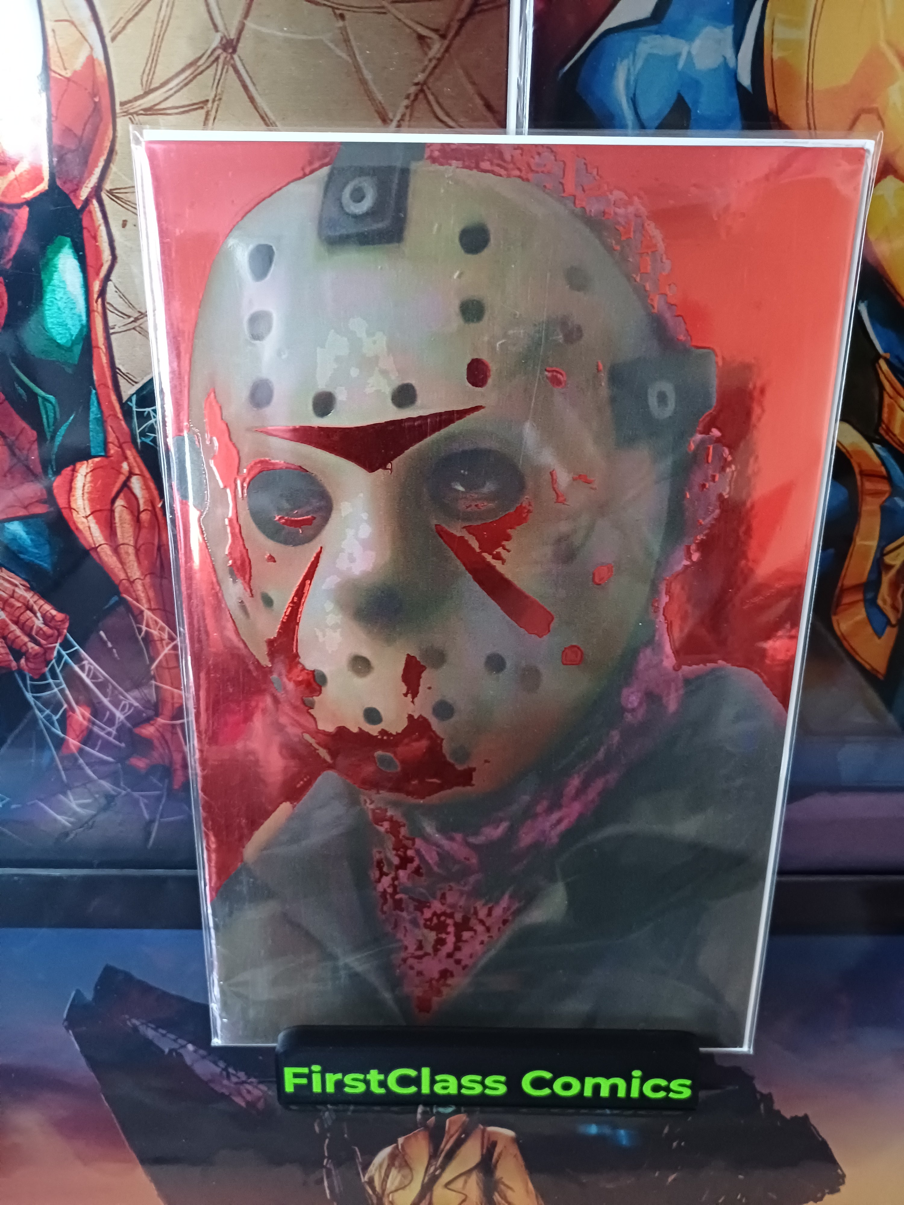 SLASH POINT ORIGIN OF EVIL EMBOSSED FOIL 9/25 HALLOWEEN JASON VOORHEES NYCC