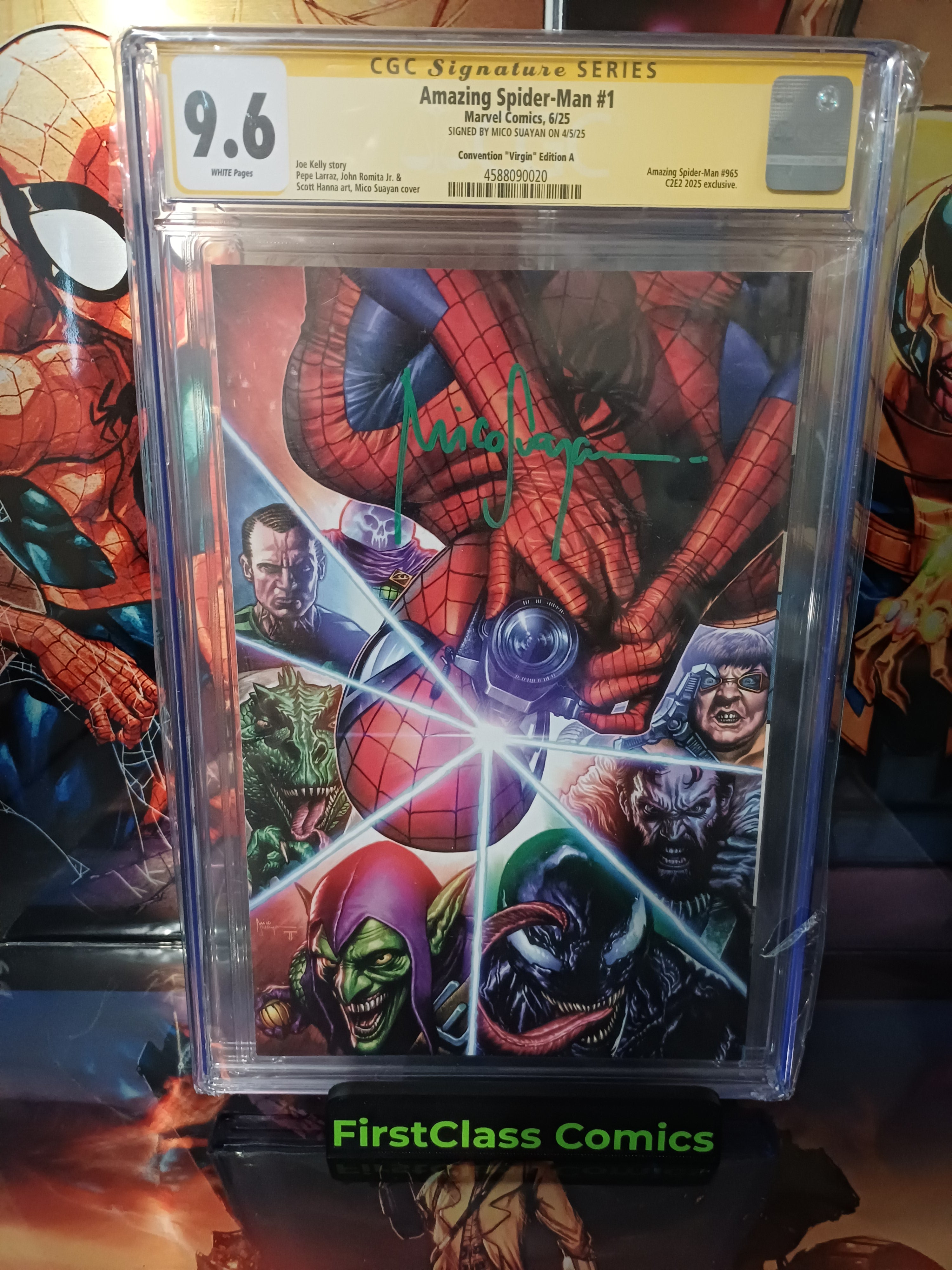 Amazing Spider-Man #1 CGC 9.6 Mico Suayan C2E2 Snap Shot Virgin