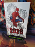 SPIDER-MAN NEW YEAR’S 2026 EXCLUSIVE SCOTT STRAKA EMBOSSED FOIL VARIANT 2x SIGNED W/COA