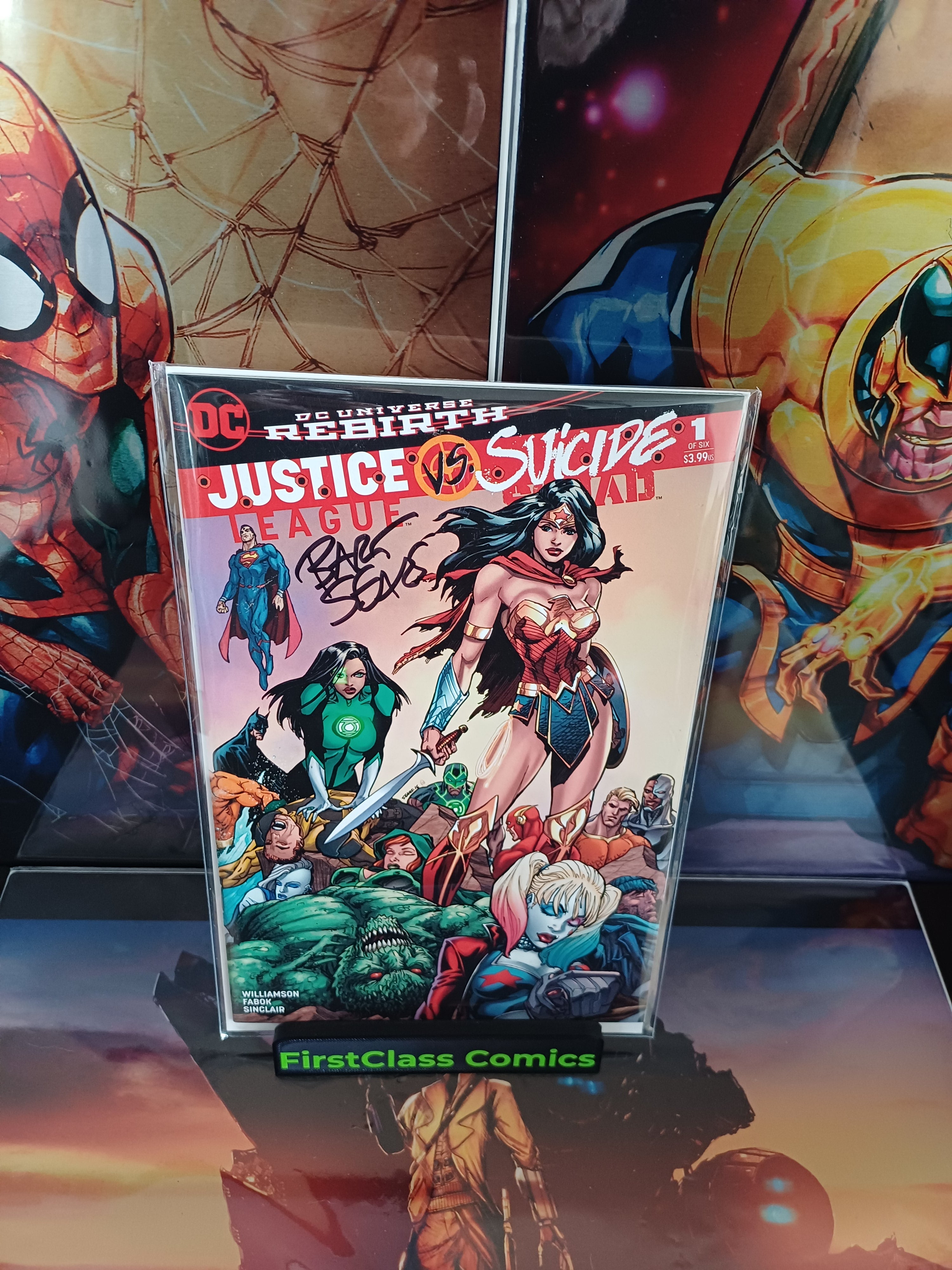 Justice League vs Suicide Squad #1 Signed By Bart Sears