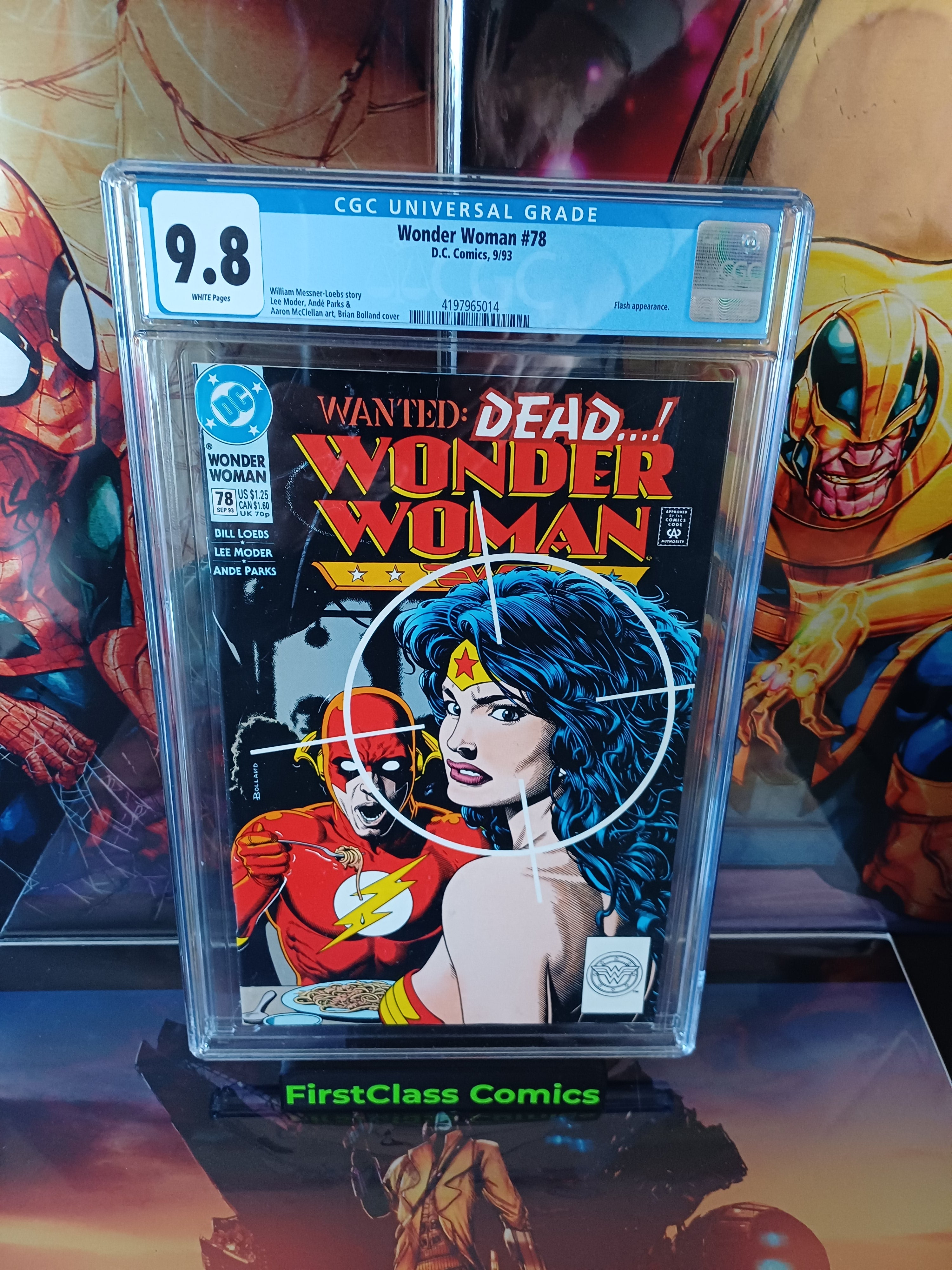 WONDER WOMAN #78 1993 The Flash Brian Bolland