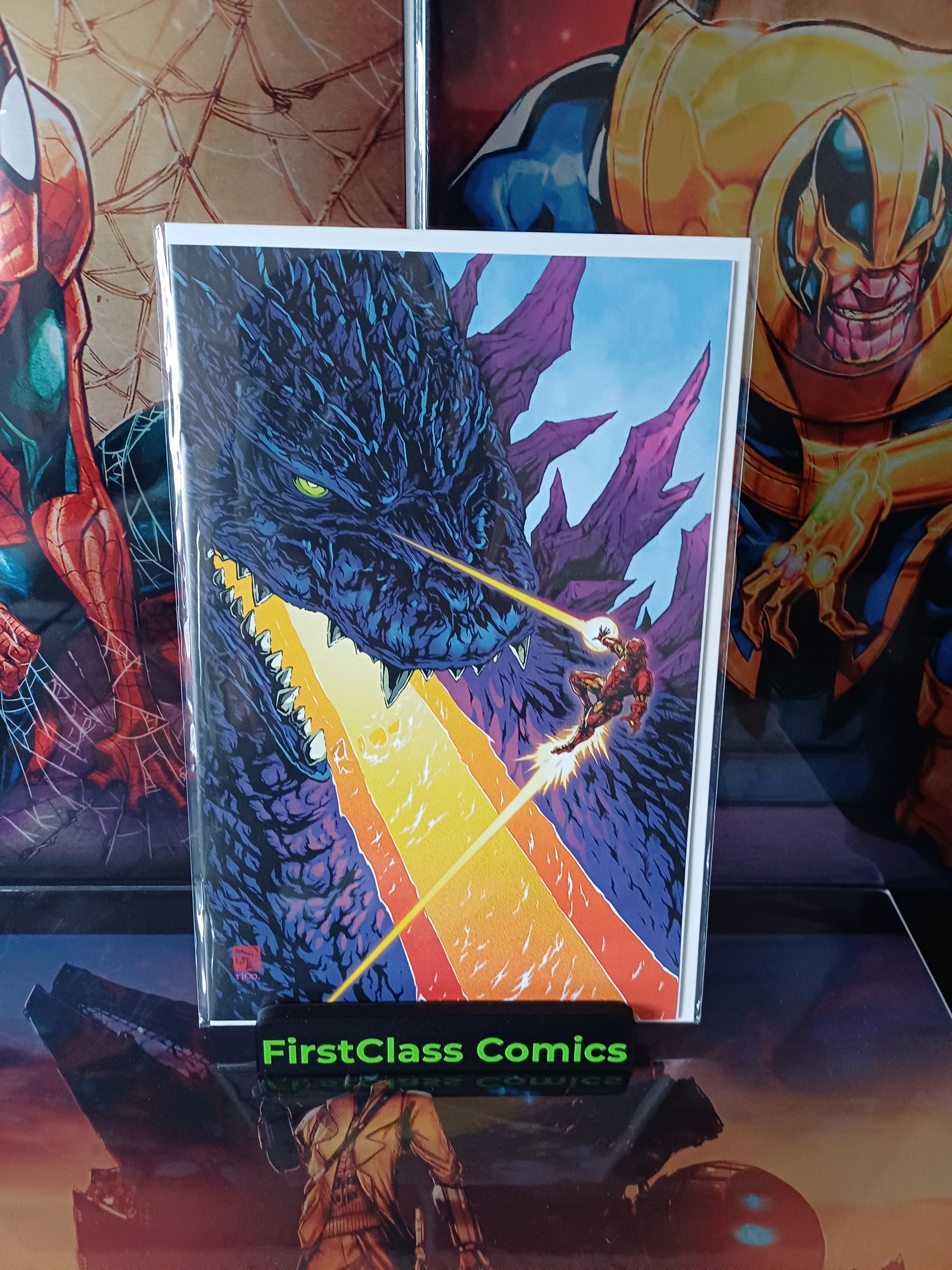 GODZILLA VS AVENGERS #1 TAKASHI OKAZAKI VIRGIN VARIANT 1:25