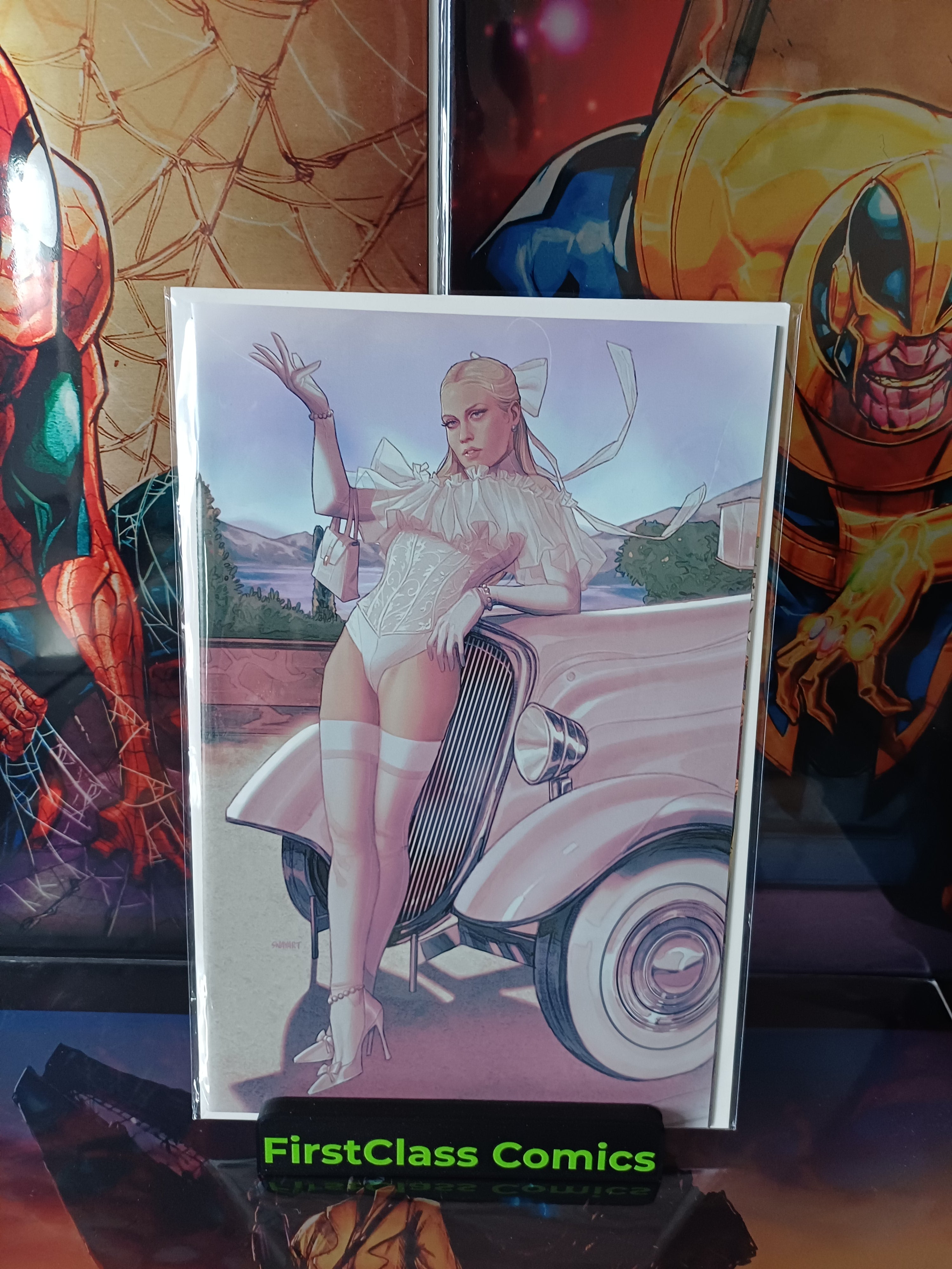 EMMA FROST WHITE QUEEN #1 JOSHUA SWABY VIRGIN VARIANT 1:100