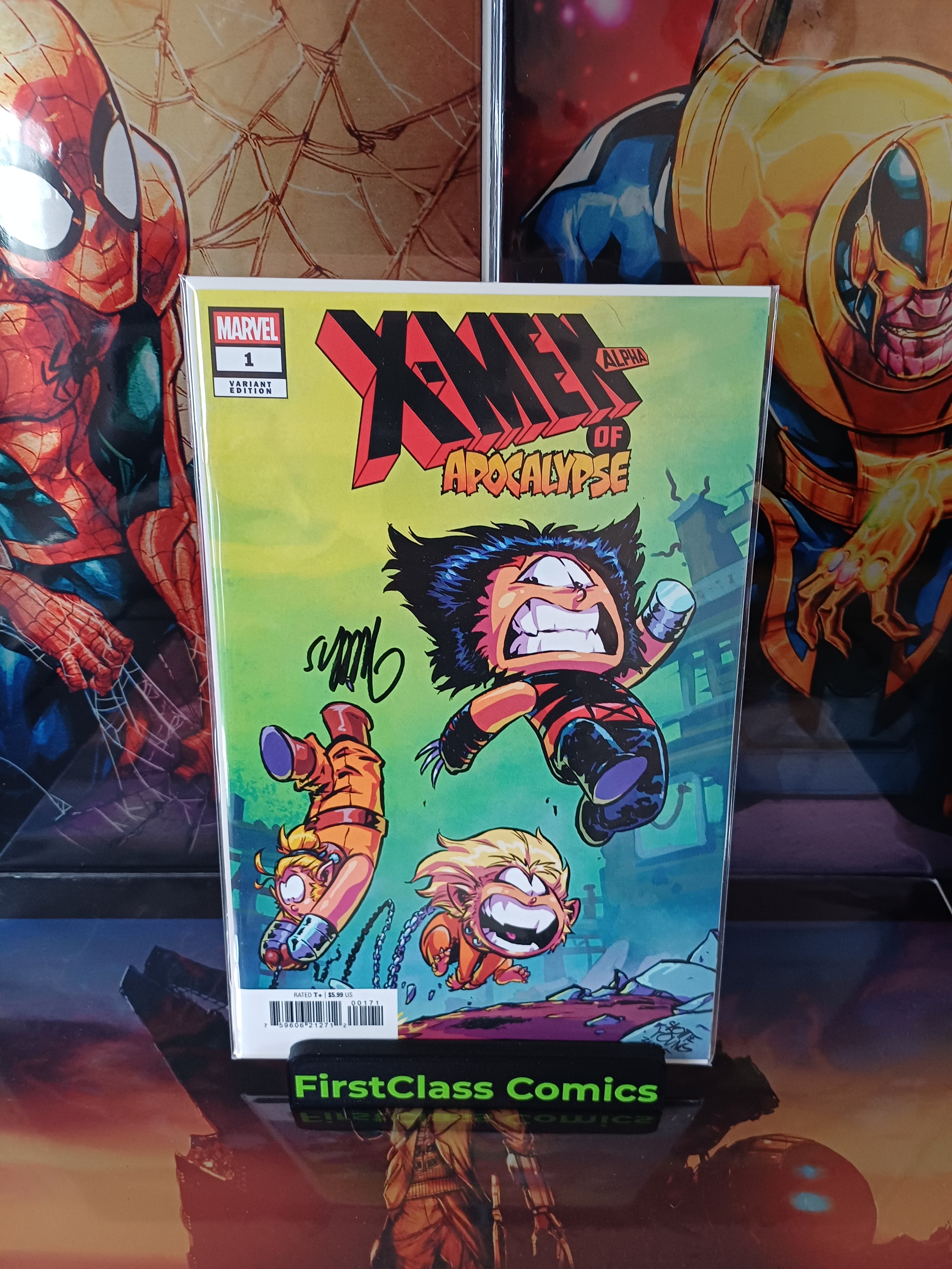X-MEN OF APOCALYPSE ALPHA #1 SIGNED SKOTTIE YOUNG VARIANT W/COA