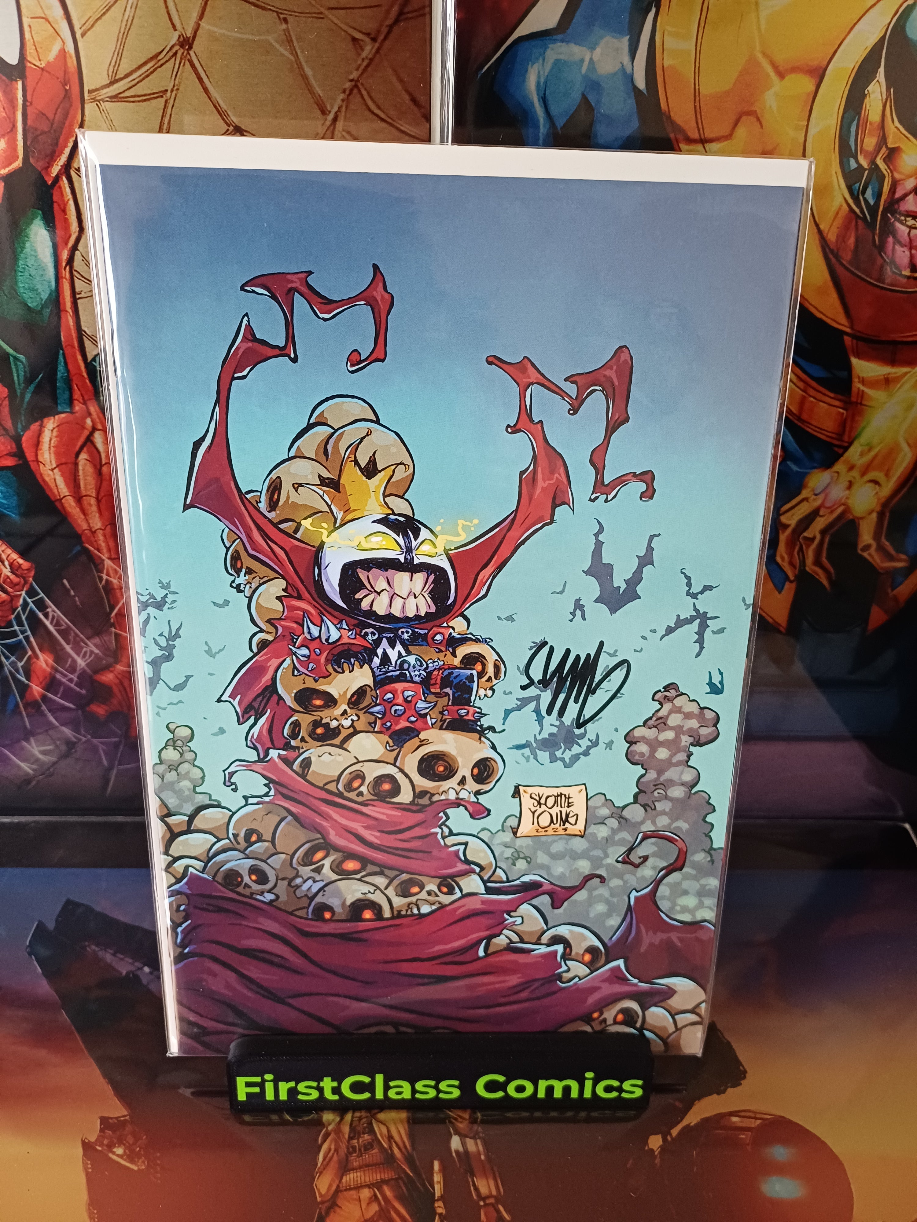 King Spawn #50 Virgin Variant Signed BY Skottie Young w/COA