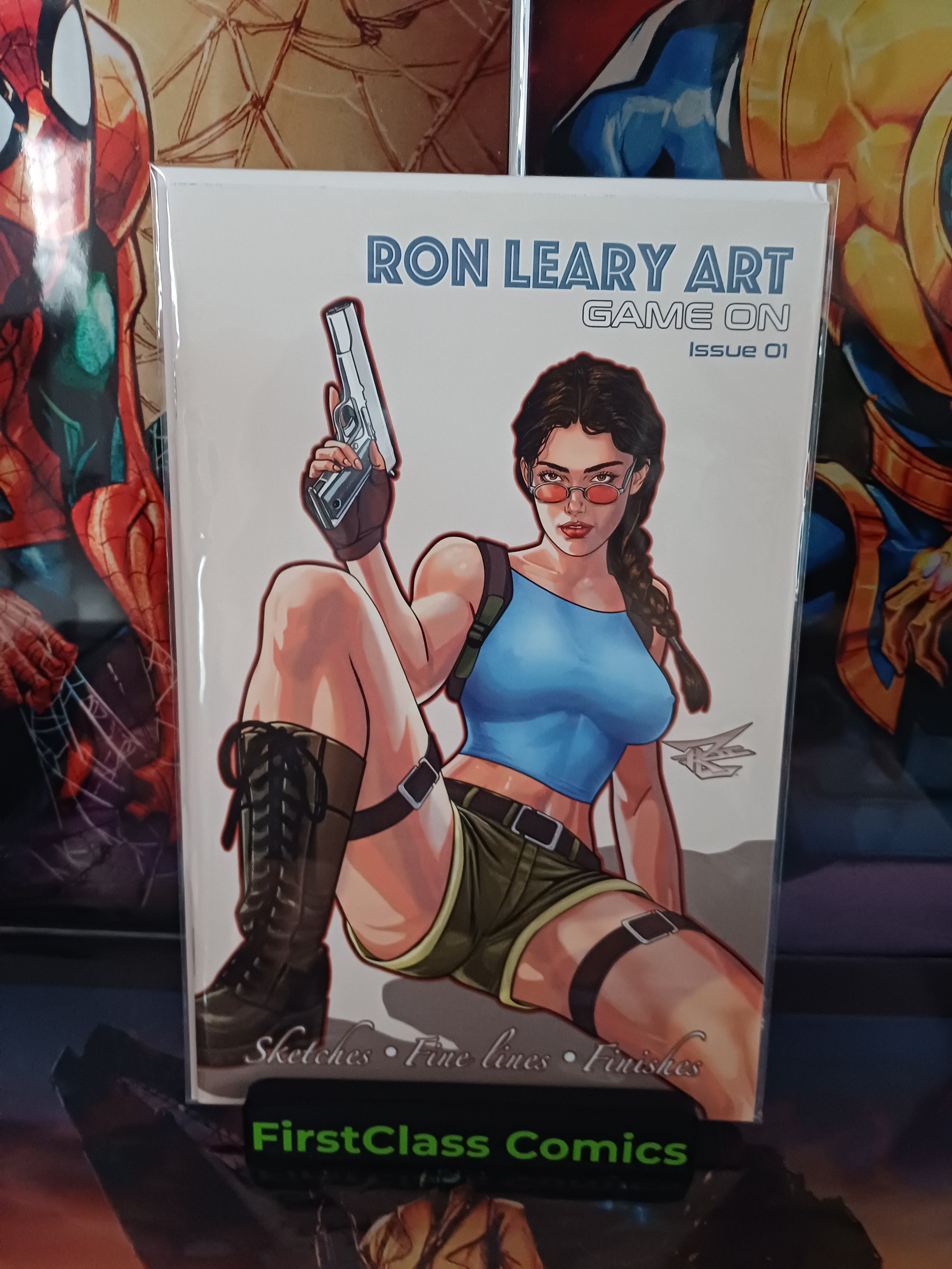 RON LEARY ART GAME ON TOMB RAIDER ARTBOOK EXCLUSIVE #1