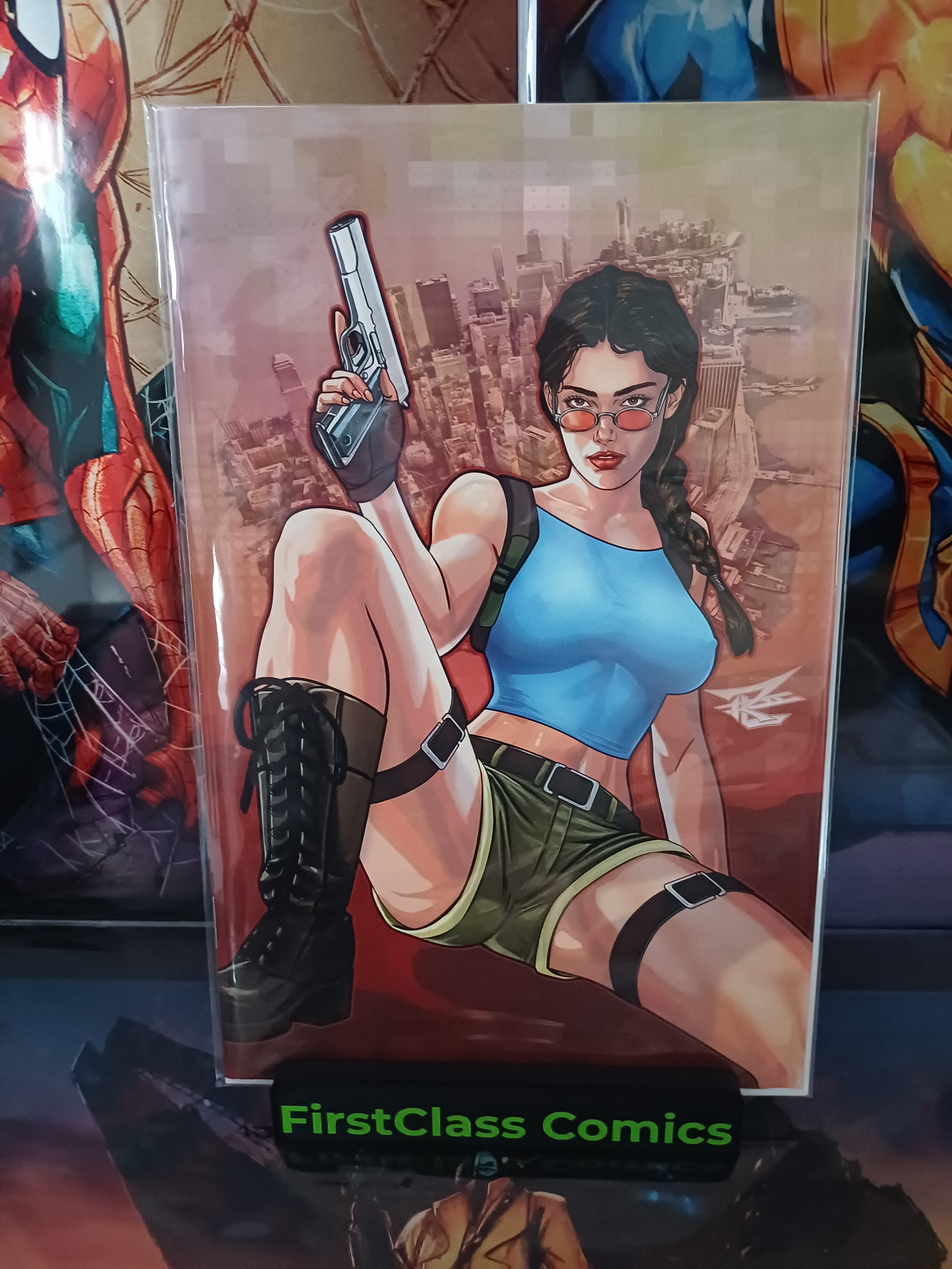 RON LEARY ART GAME ON TOMB RAIDER VIRGIN ARTBOOK EXCLUSIVE #1
