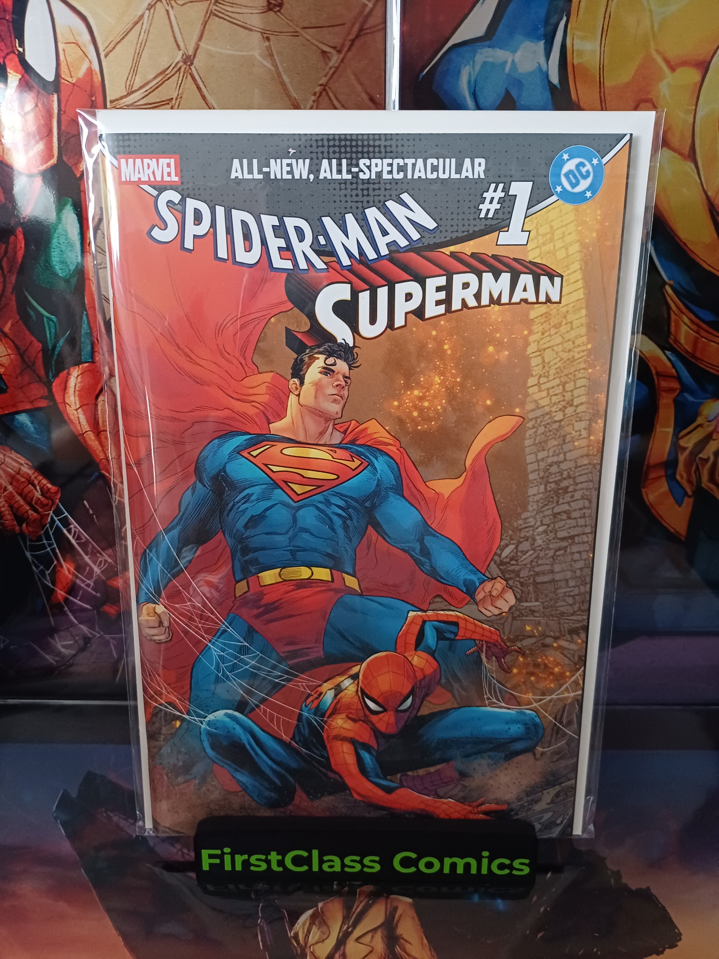 SPIDER-MAN SUPERMAN #1 MARCO CHECCHETTO EXCLUSIVE SPIDERMAN