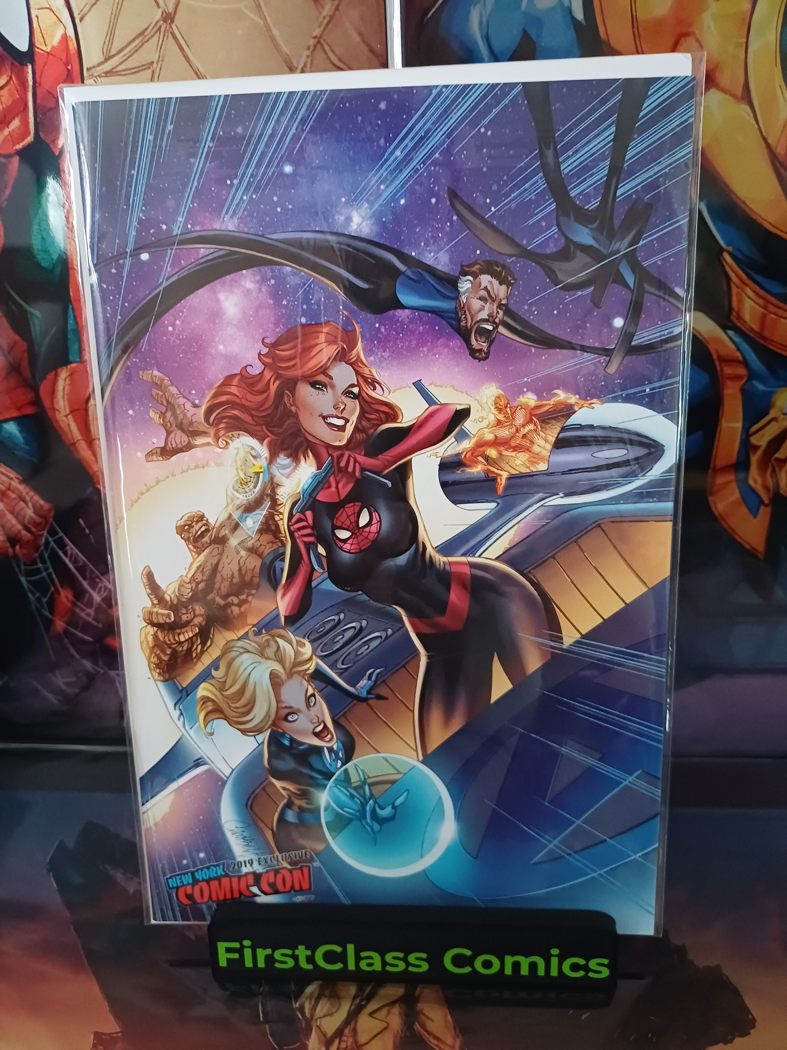 FANTASTIC FOUR #15 J SCOTT CAMPBELL VIRGIN VARIANT NYCC 2019 EXCLUSIVE